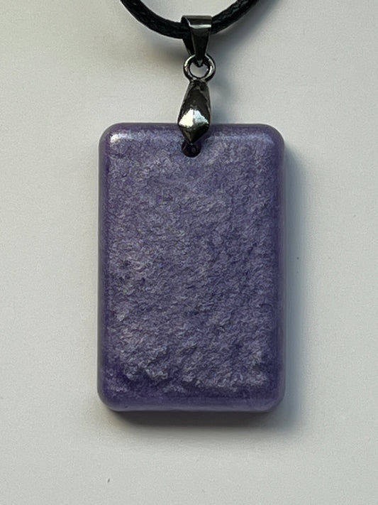 Violet Grimoire — Lavender Resin Pendant