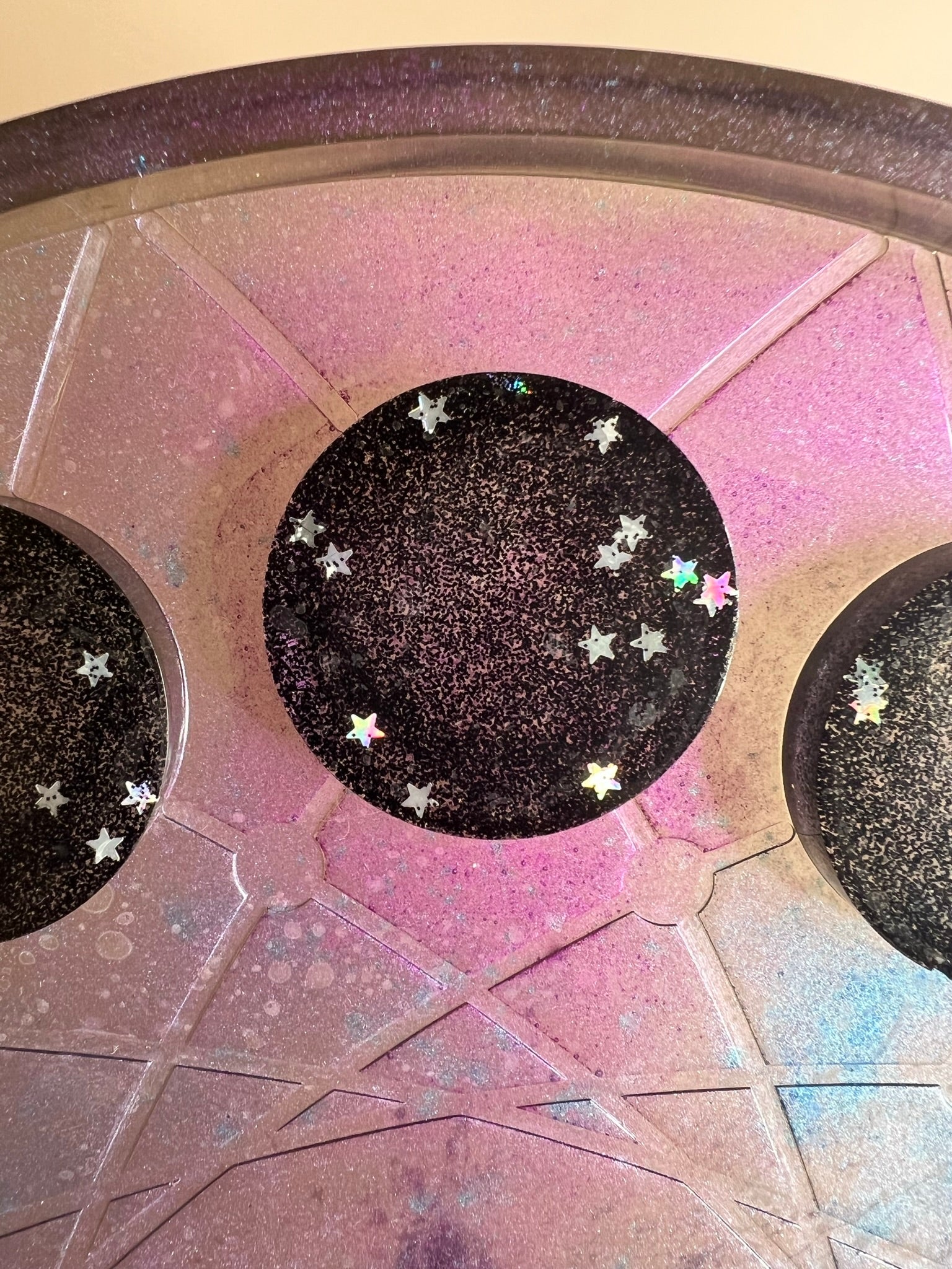 celestial night 3d moon phase tray - 8