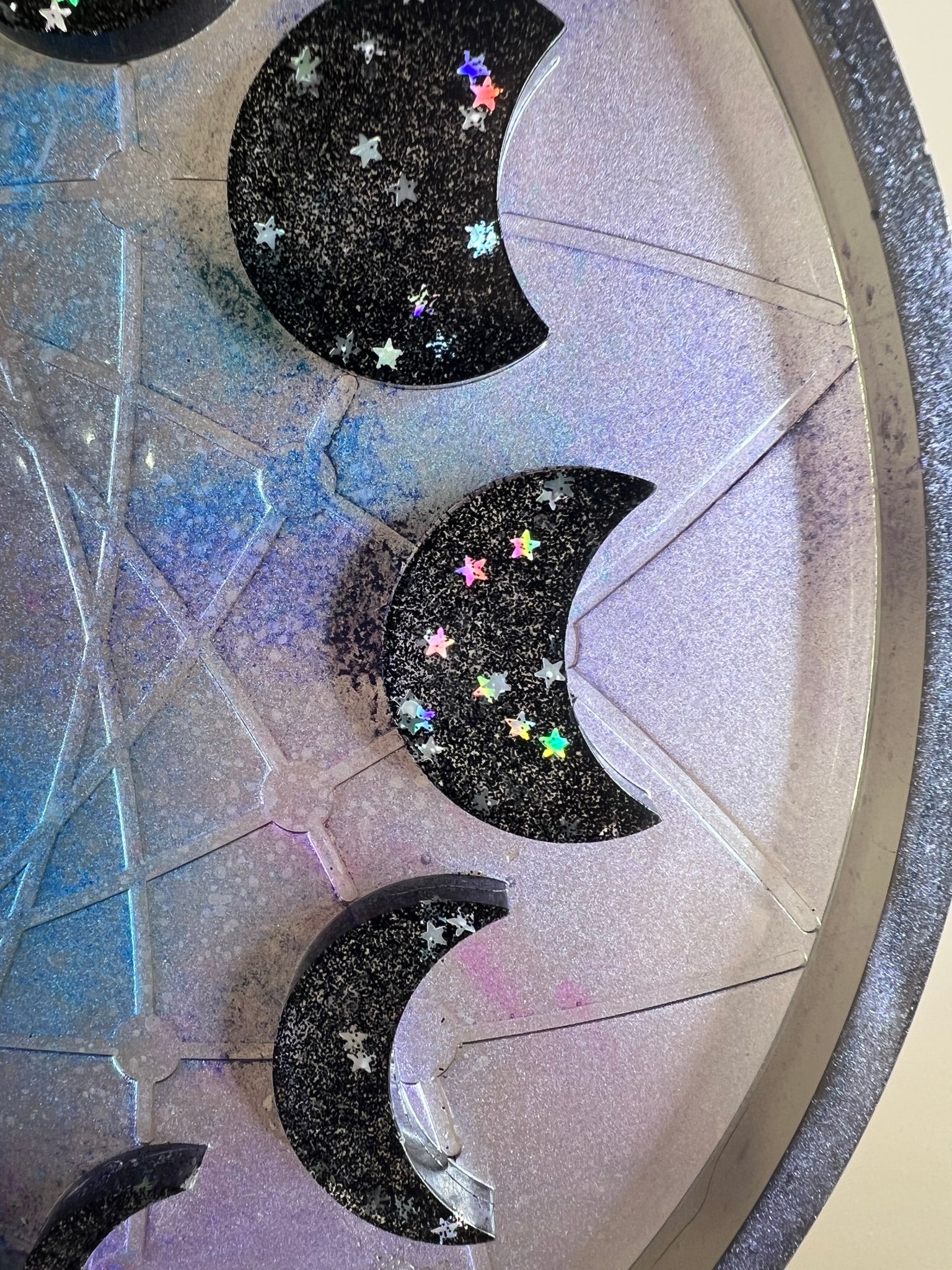 celestial night 3d moon phase tray - 3