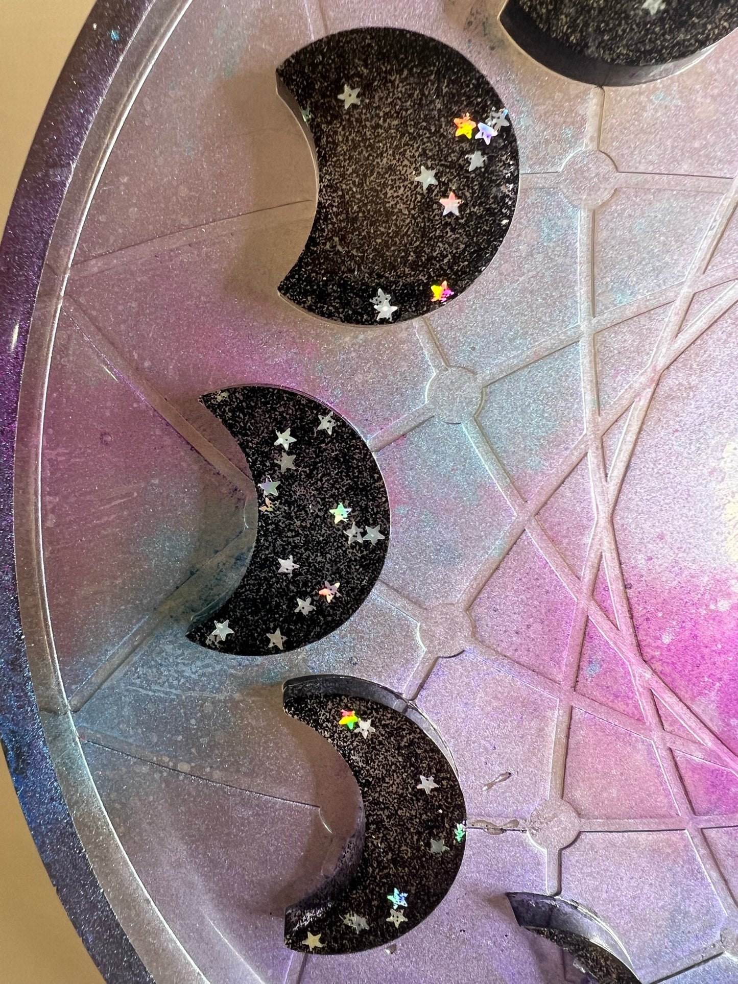 celestial night 3d moon phase tray - 9