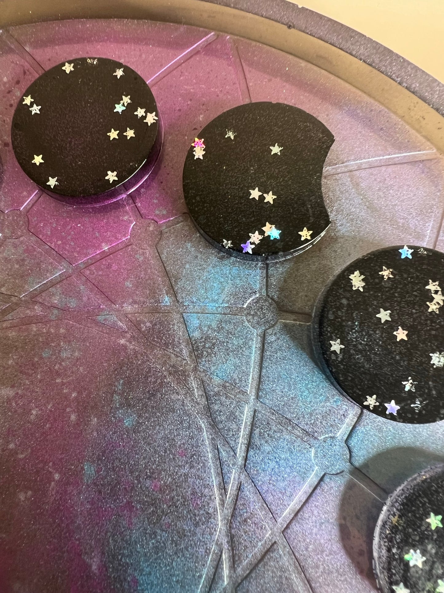 celestial night 3d moon phase tray - 12