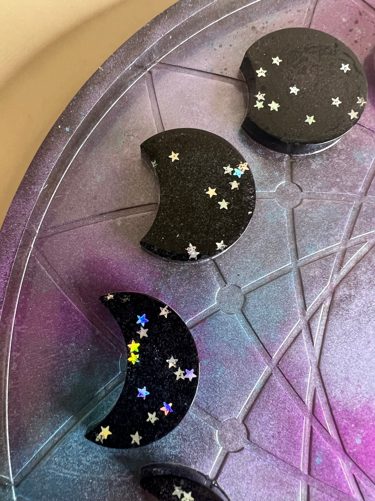 celestial night 3d moon phase tray - 13