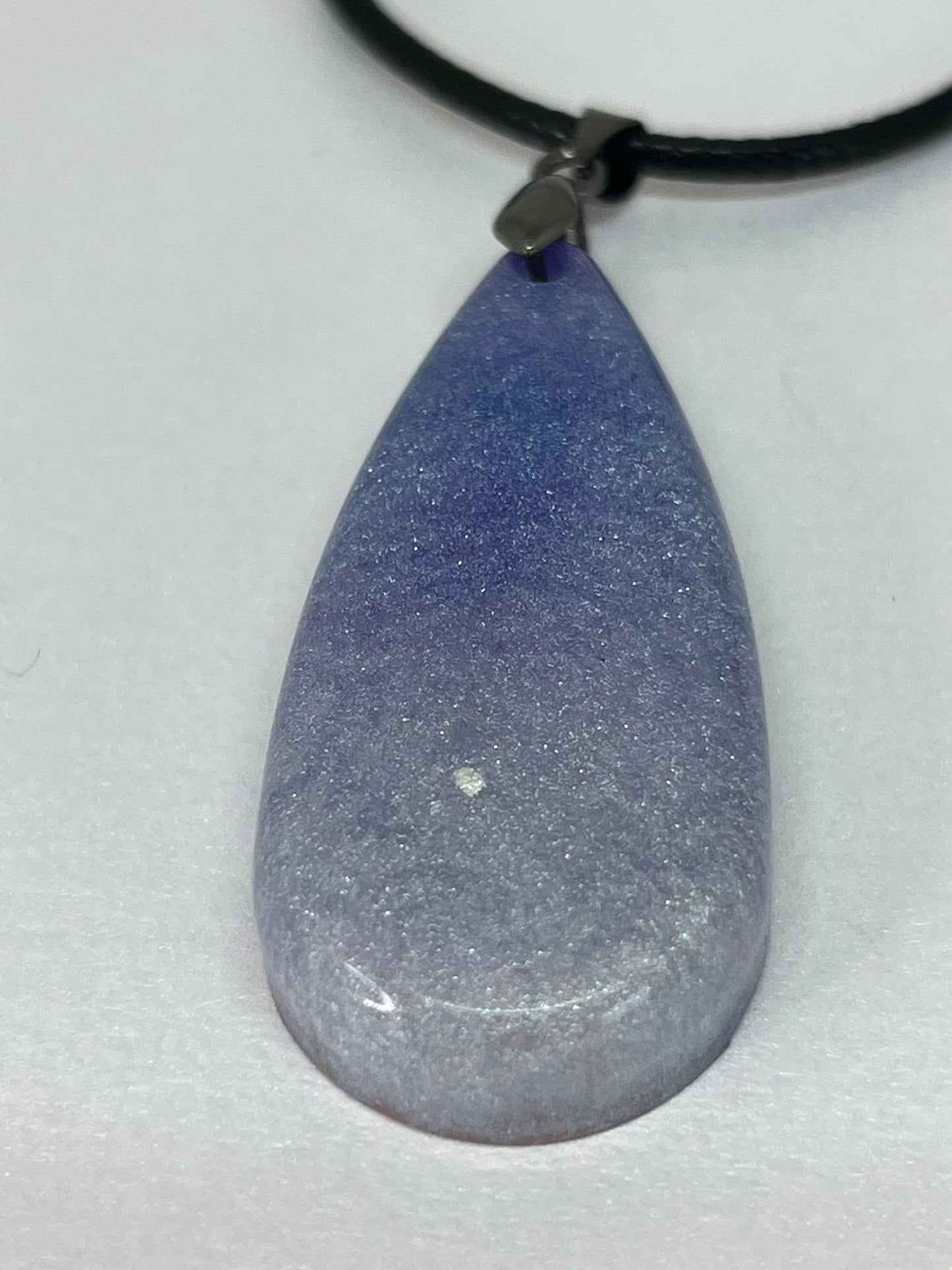 Lavender Mist — Periwinkle Ombre Resin Pendant