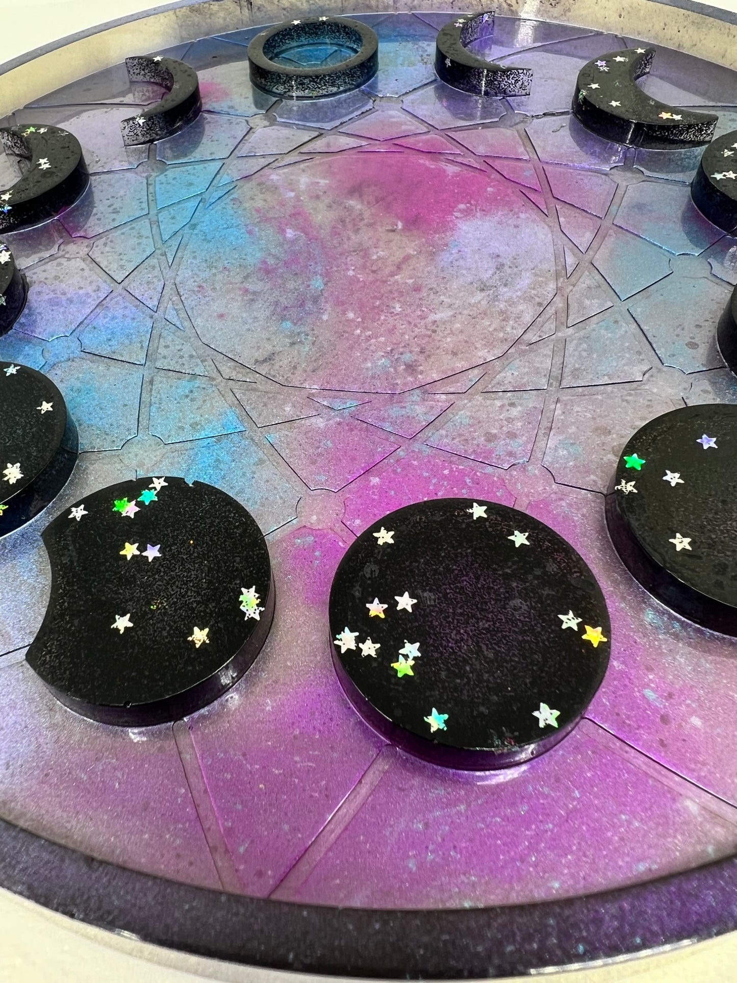 celestial night 3d moon phase tray - 2