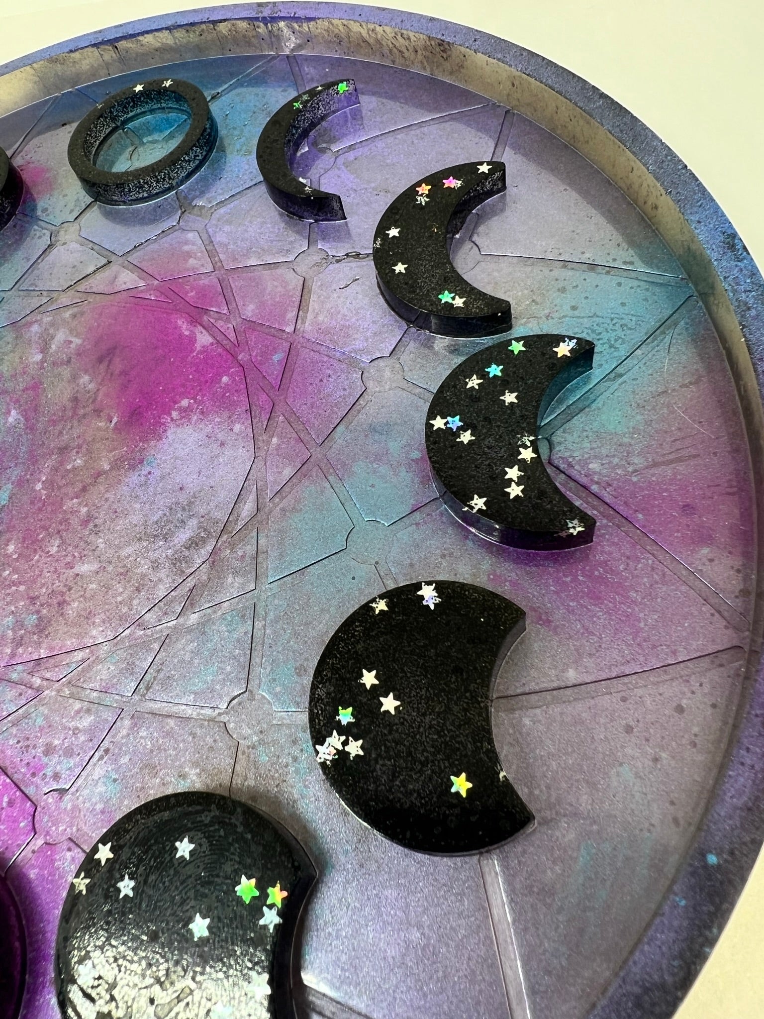 celestial night 3d moon phase tray - 6