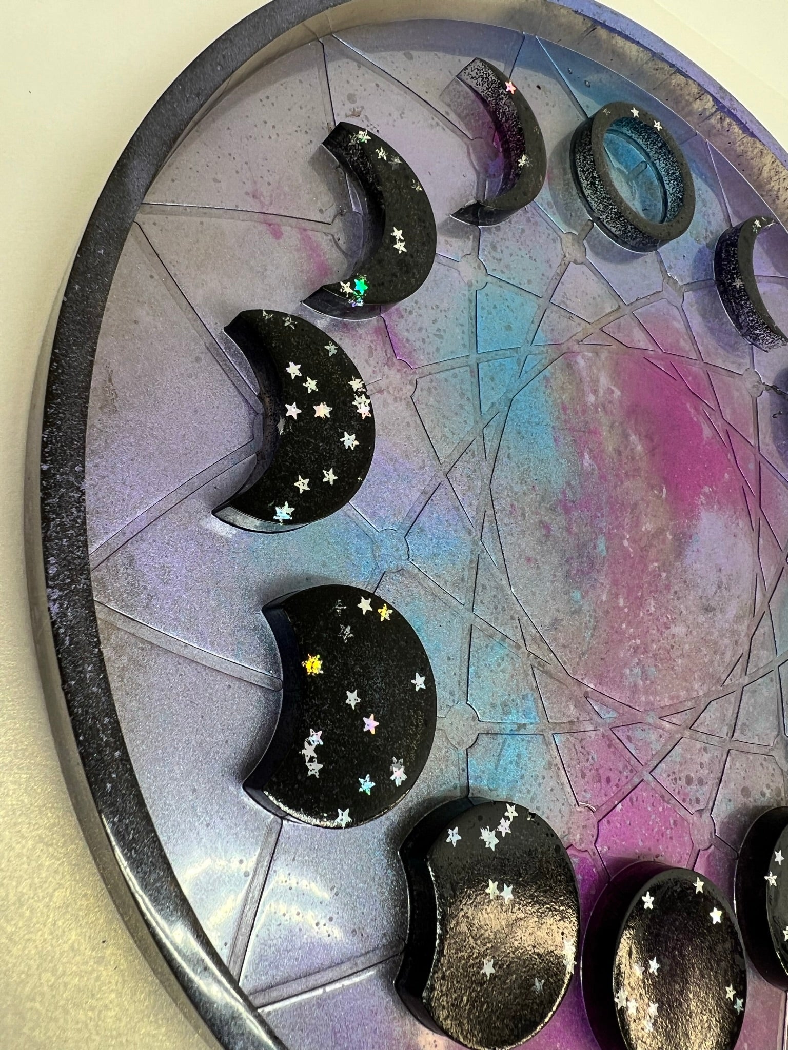 celestial night 3d moon phase tray - 5