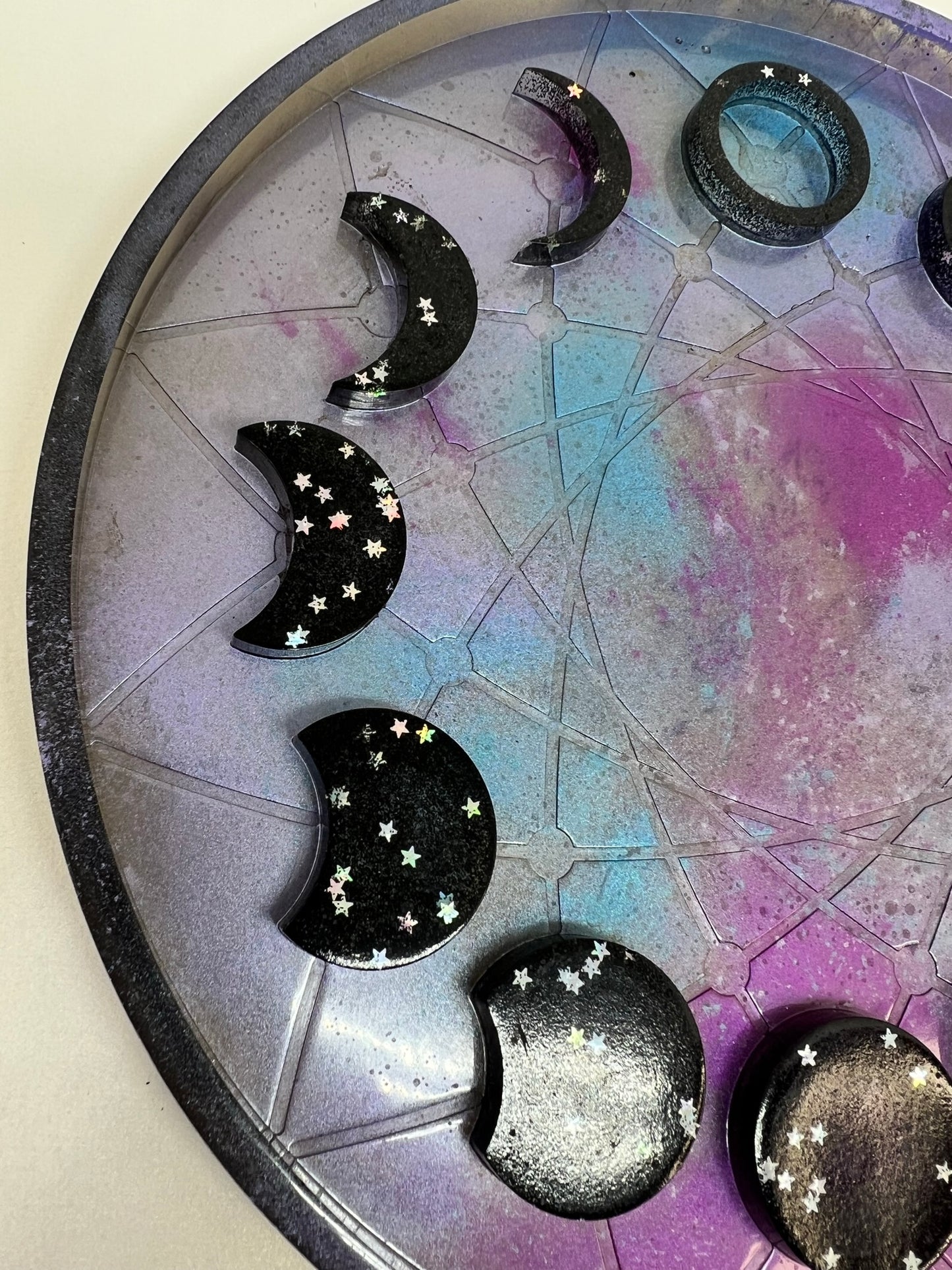 celestial night 3d moon phase tray - 4
