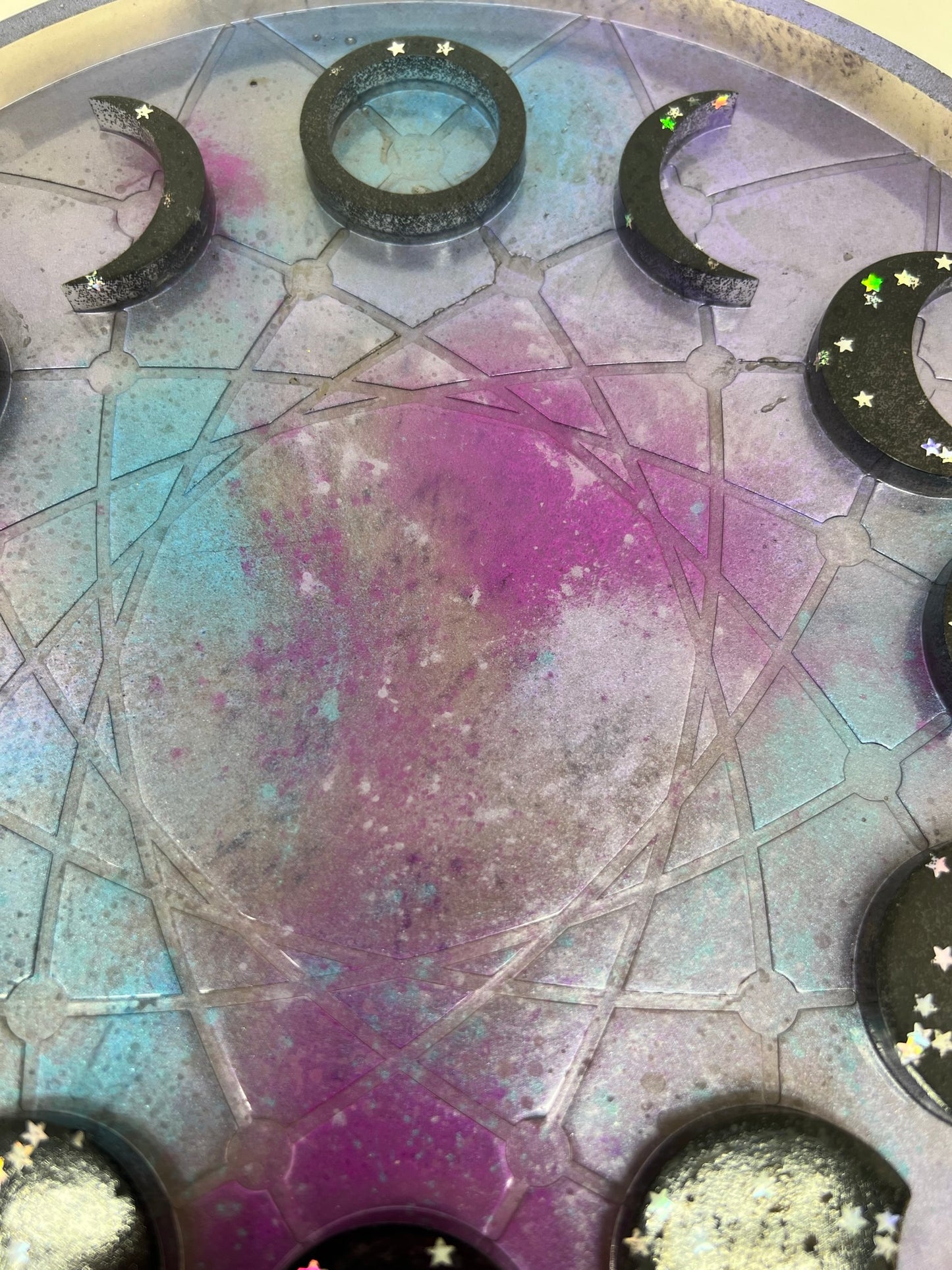 celestial night 3d moon phase tray - 18