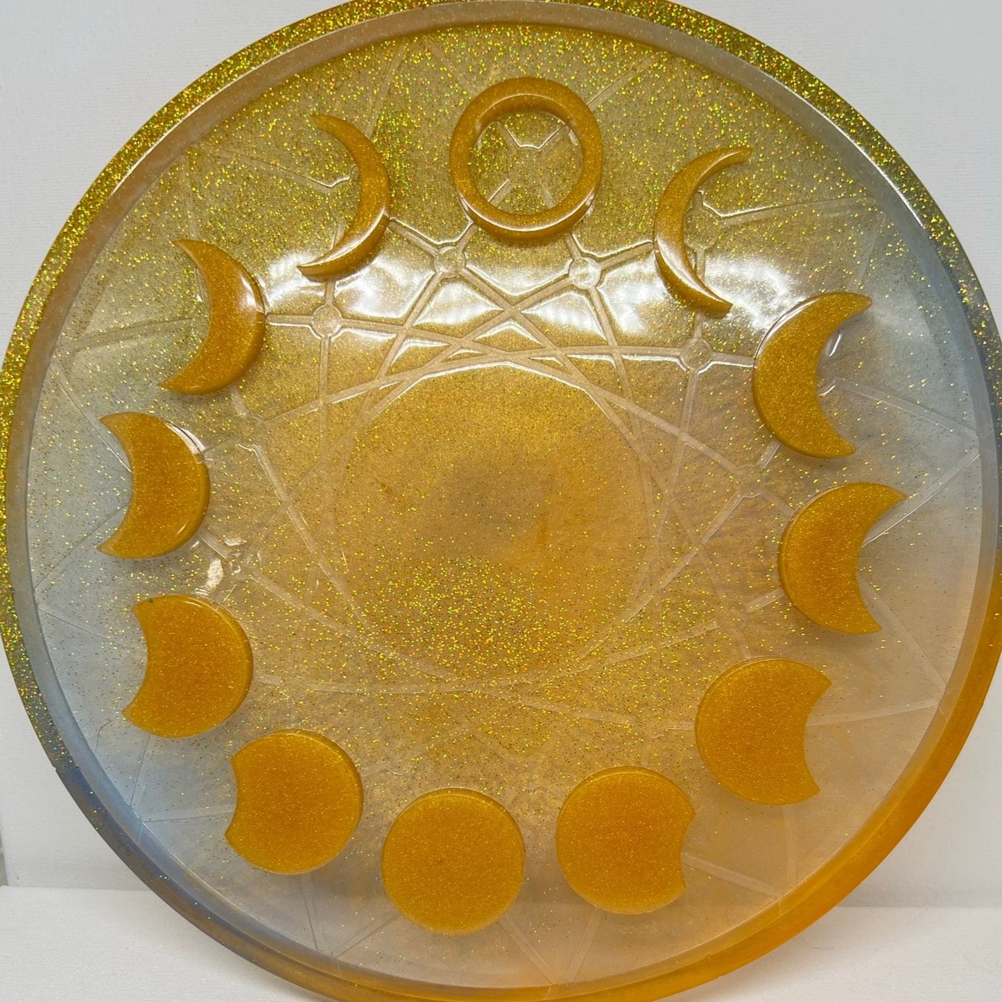 golden moon radiance 3d moon phase tray - 1