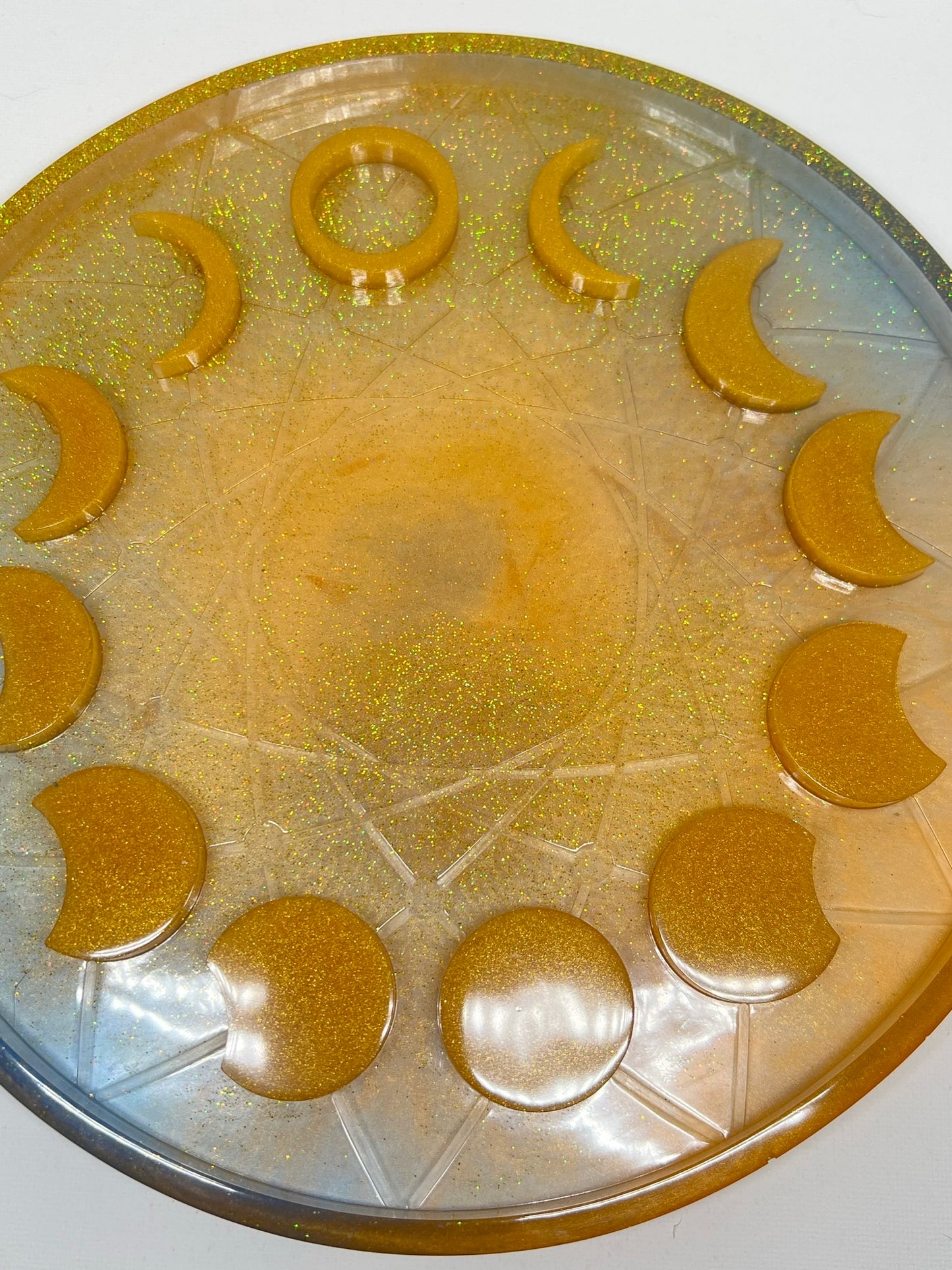 golden moon radiance 3d moon phase tray - 2
