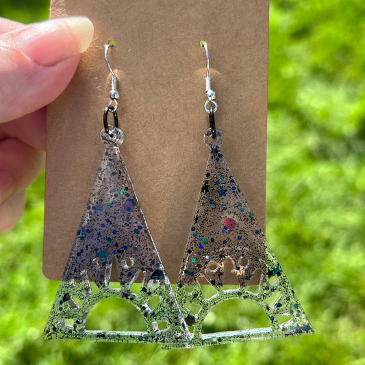 Cosmic Dawn Resin Earrings