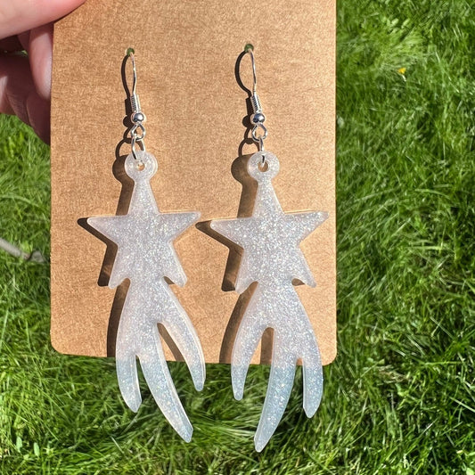 Shooting Star Resin Earrings