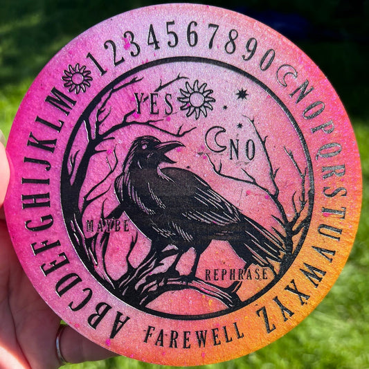 Sunset Raven Divination Board
