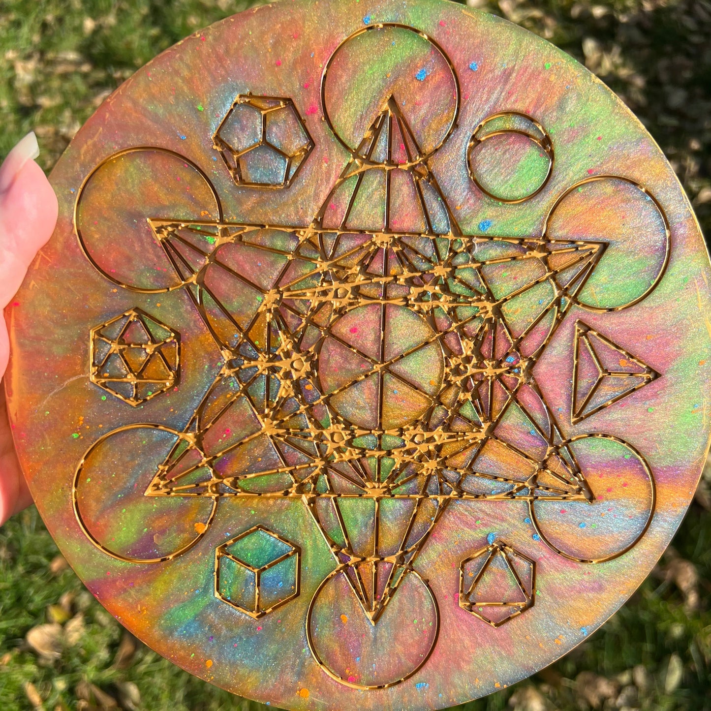 SACRED GEOMETRY TRAY - MEDIUM