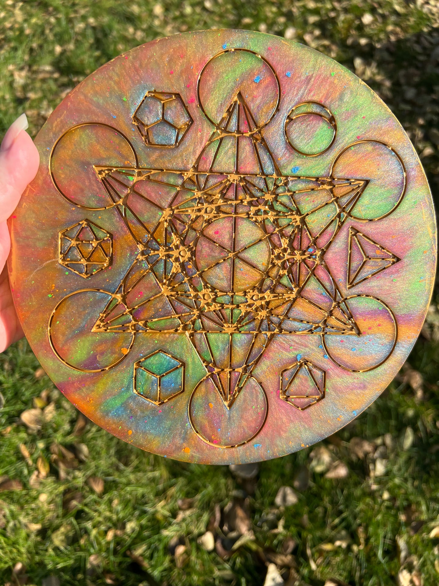 SACRED GEOMETRY TRAY - MEDIUM