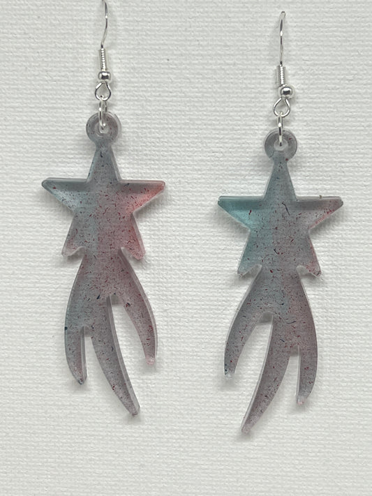 Starlit Trail Resin Earrings