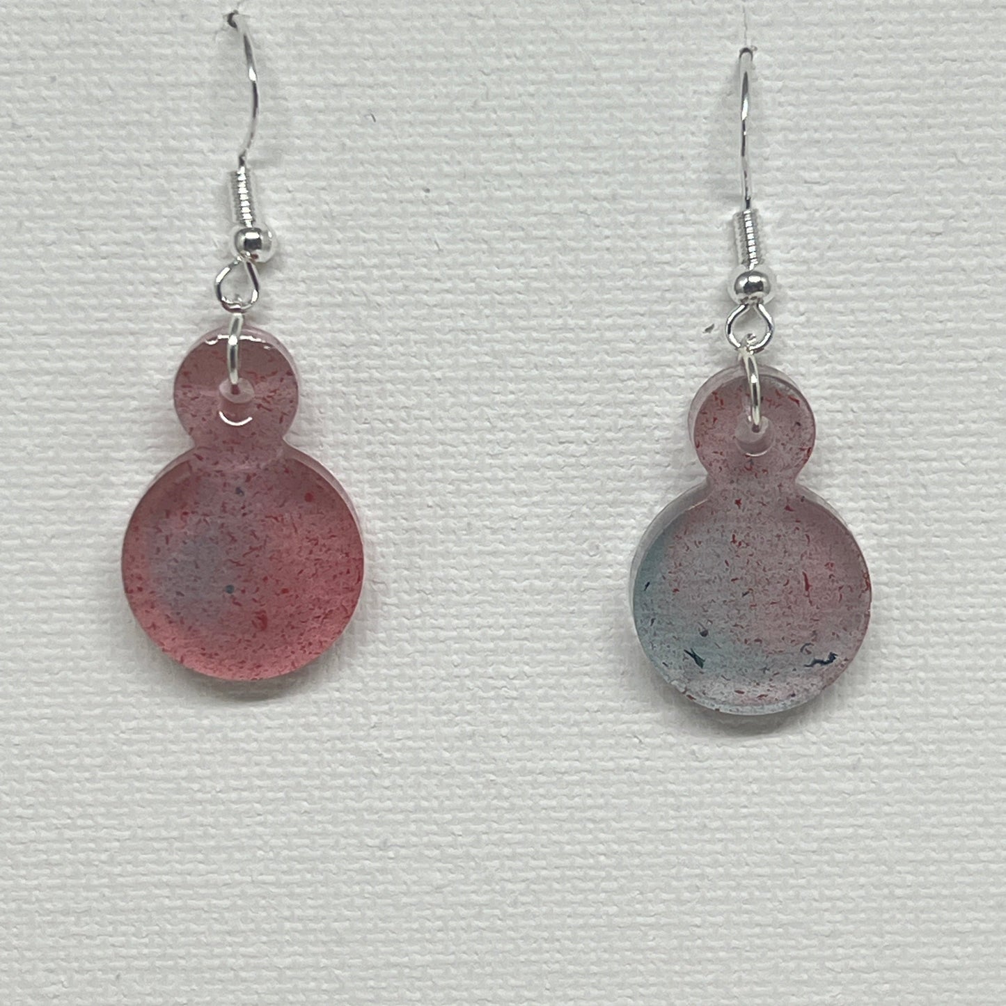 Minimalist Cosmic Drop Resin Earrings