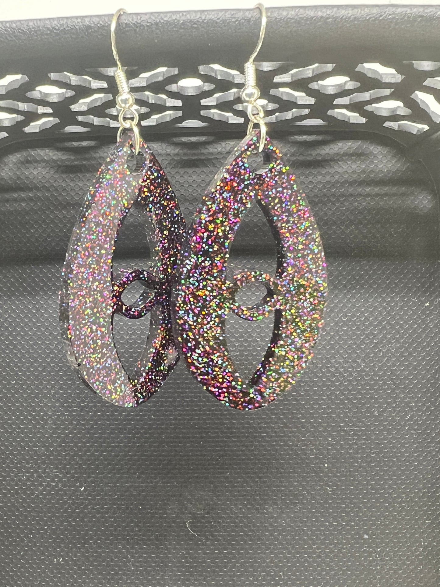 Cosmic Spark Teardrop Earrings