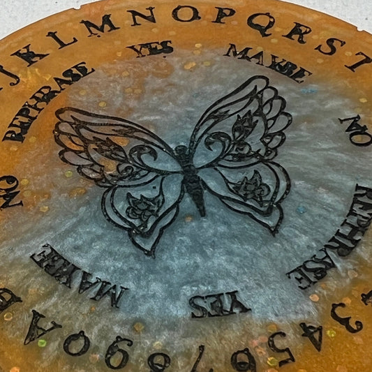 Butterfly Talking Board Witchcraft Divination Tool Resin - 0