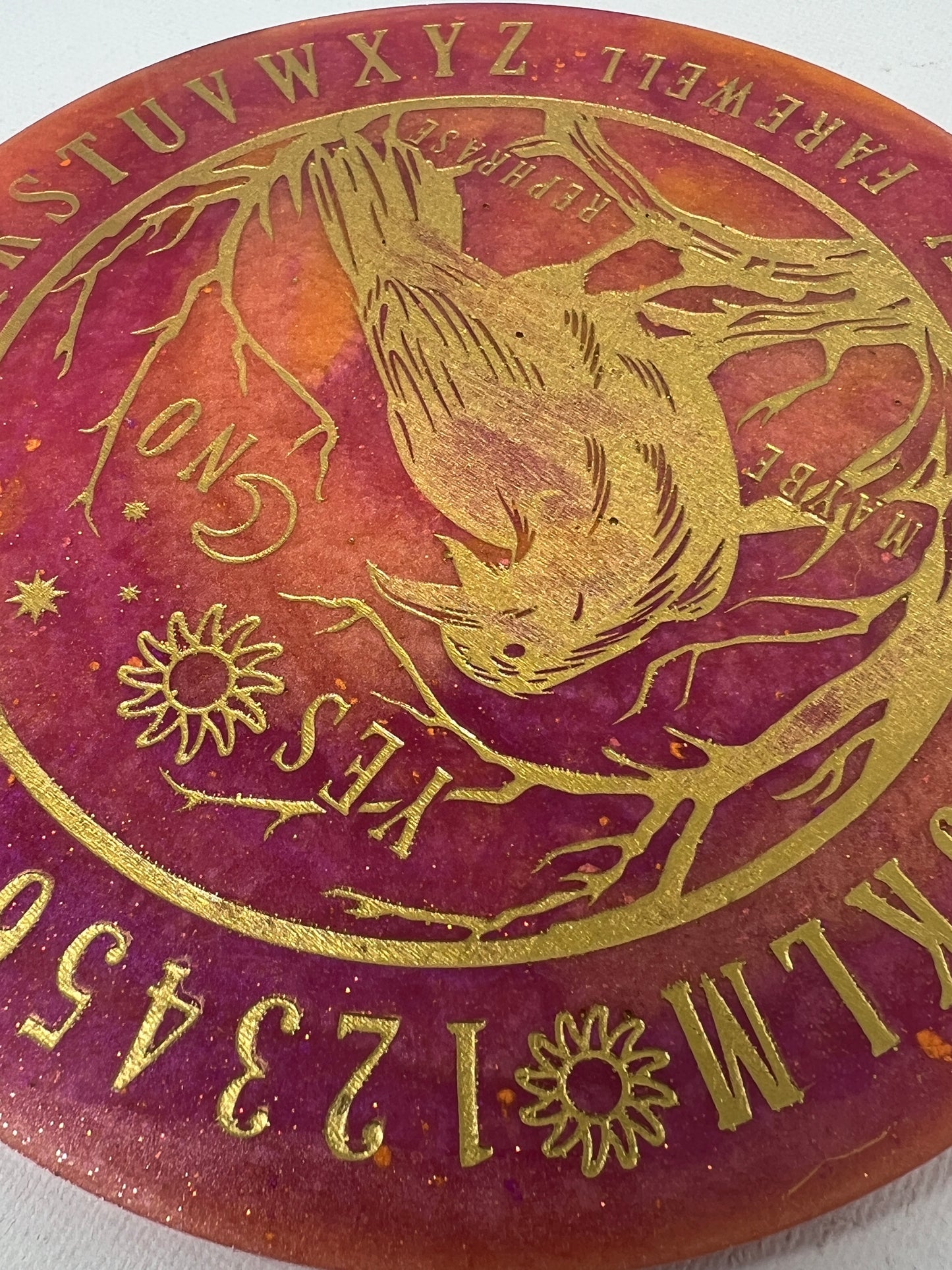 Embered Raven Divination Board