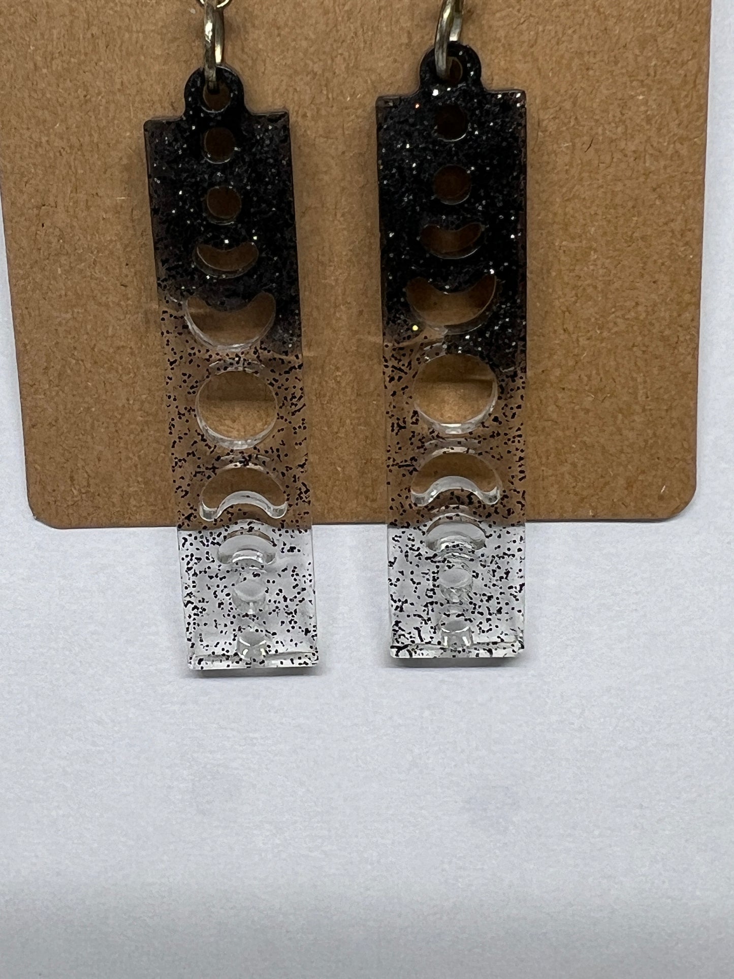 Lunar Phases Resin Earrings