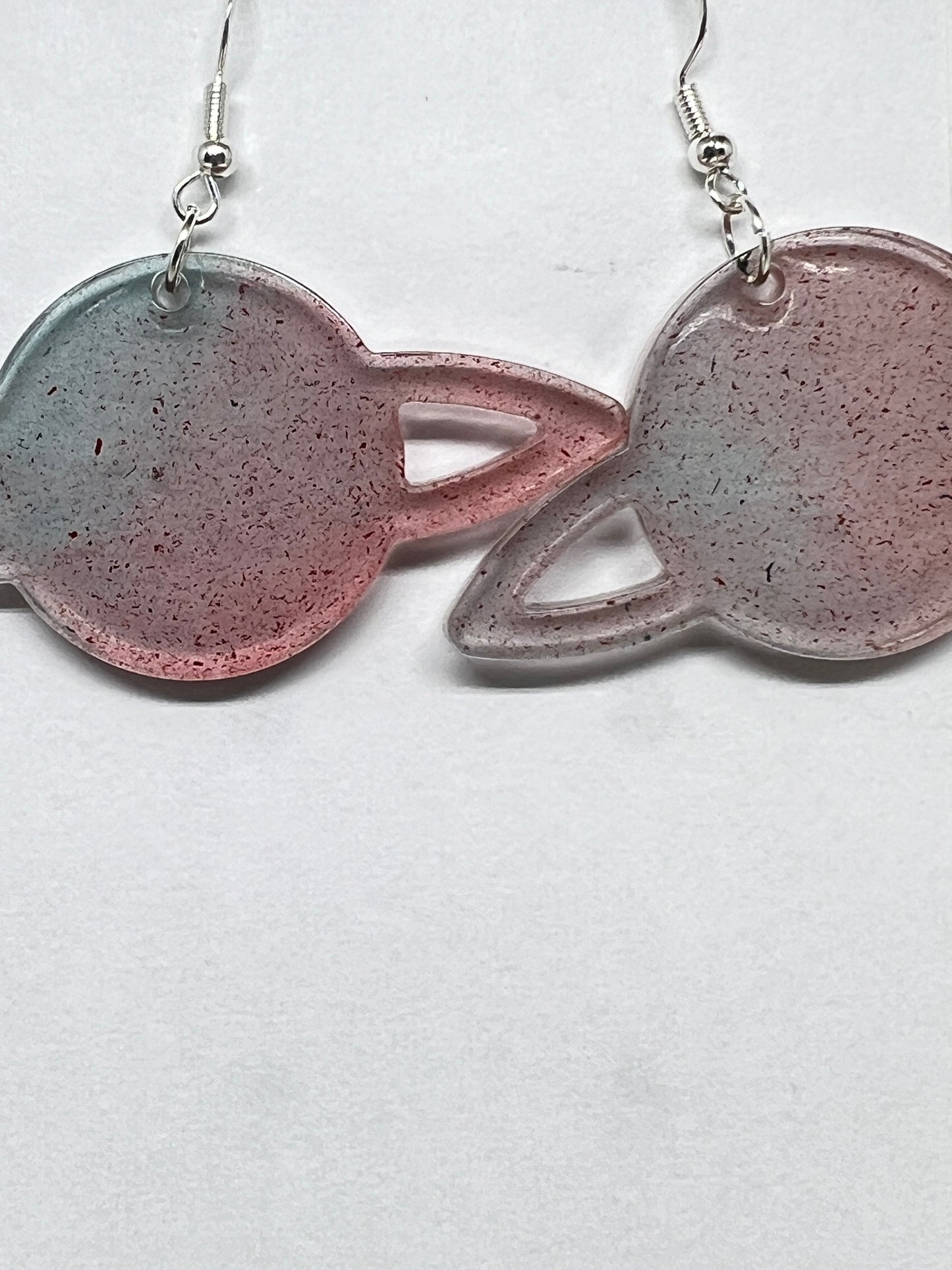 Cosmic Orbit Resin Earrings