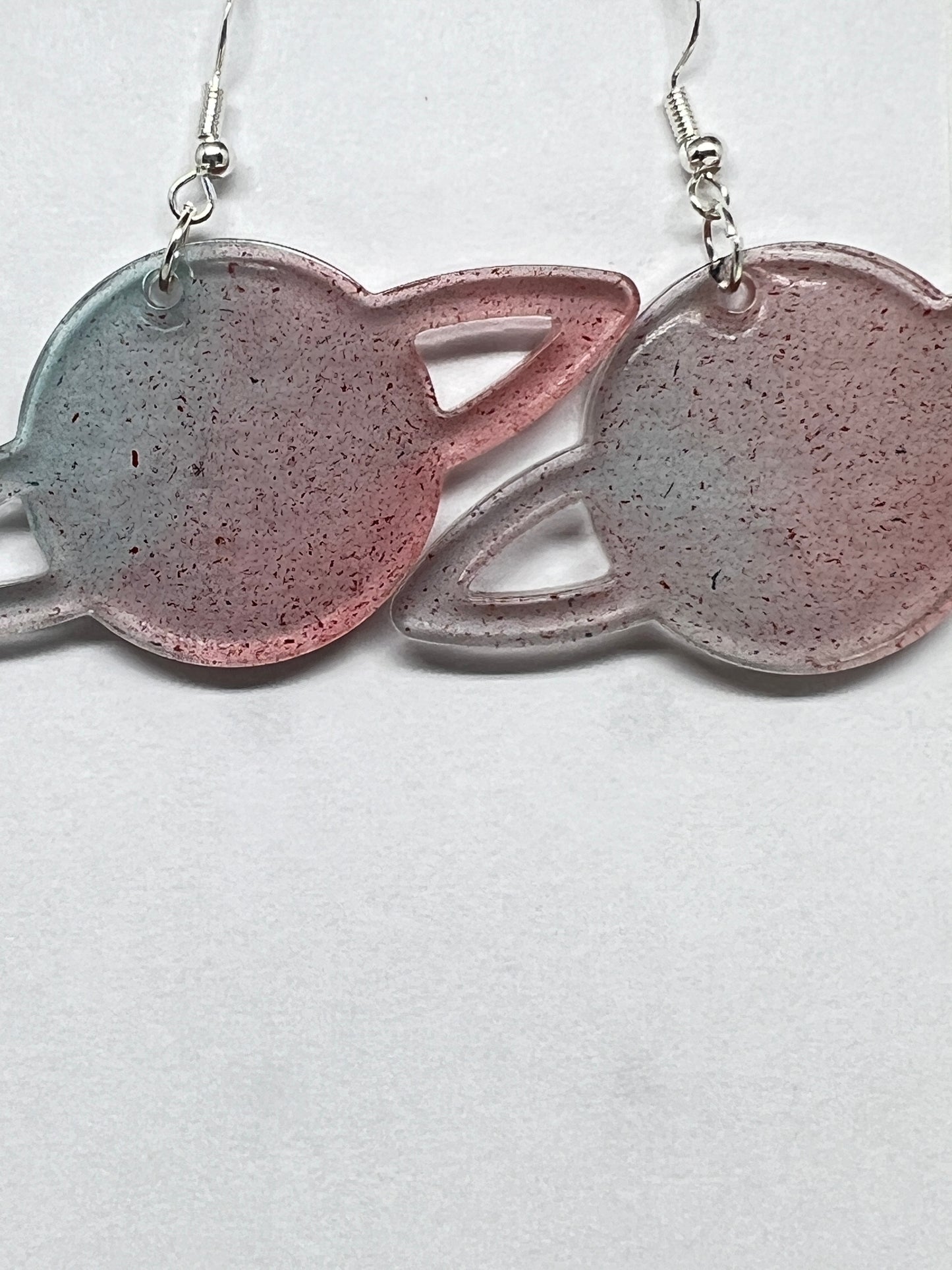 Cosmic Orbit Resin Earrings