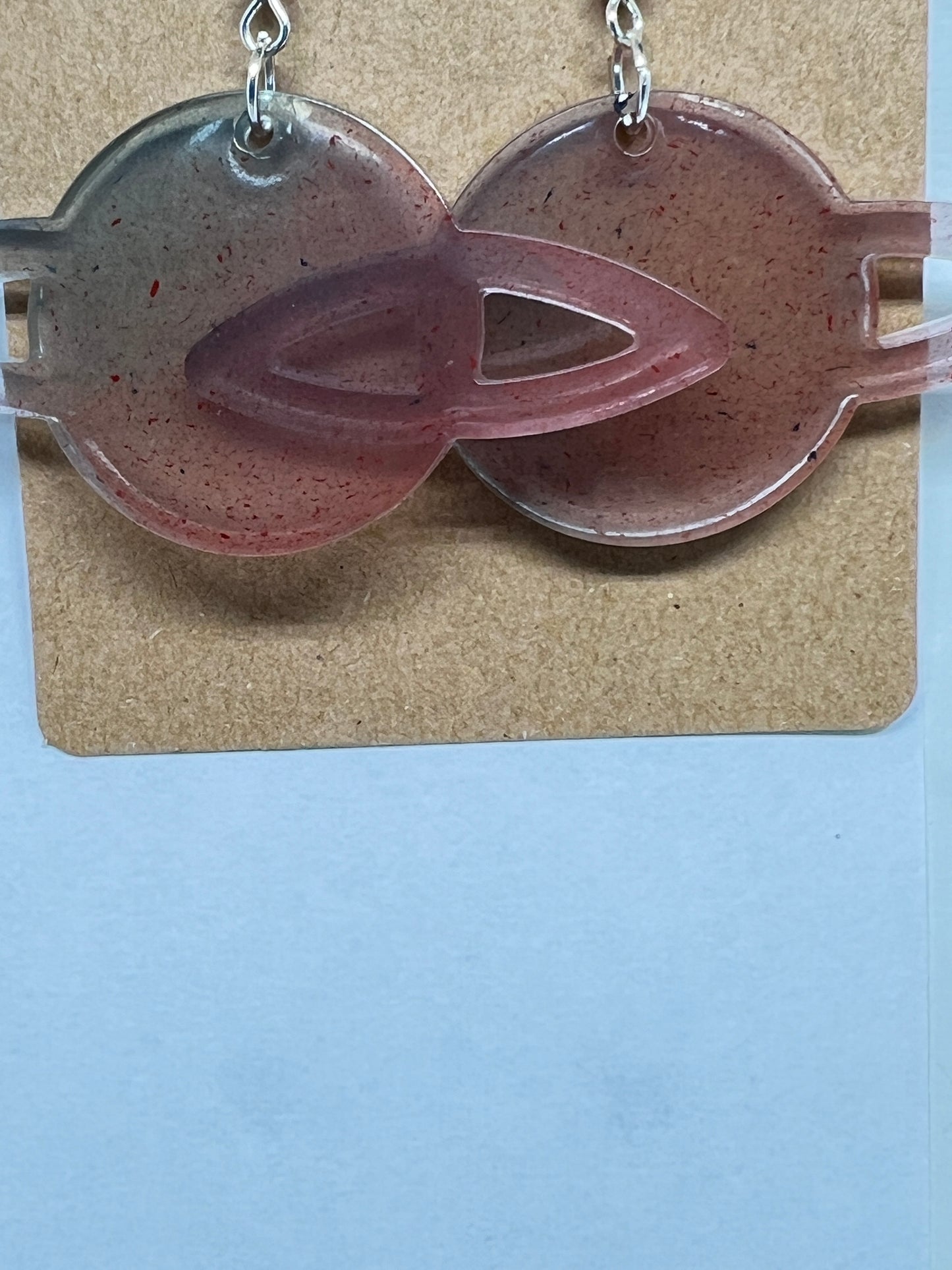 Cosmic Orbit Resin Earrings