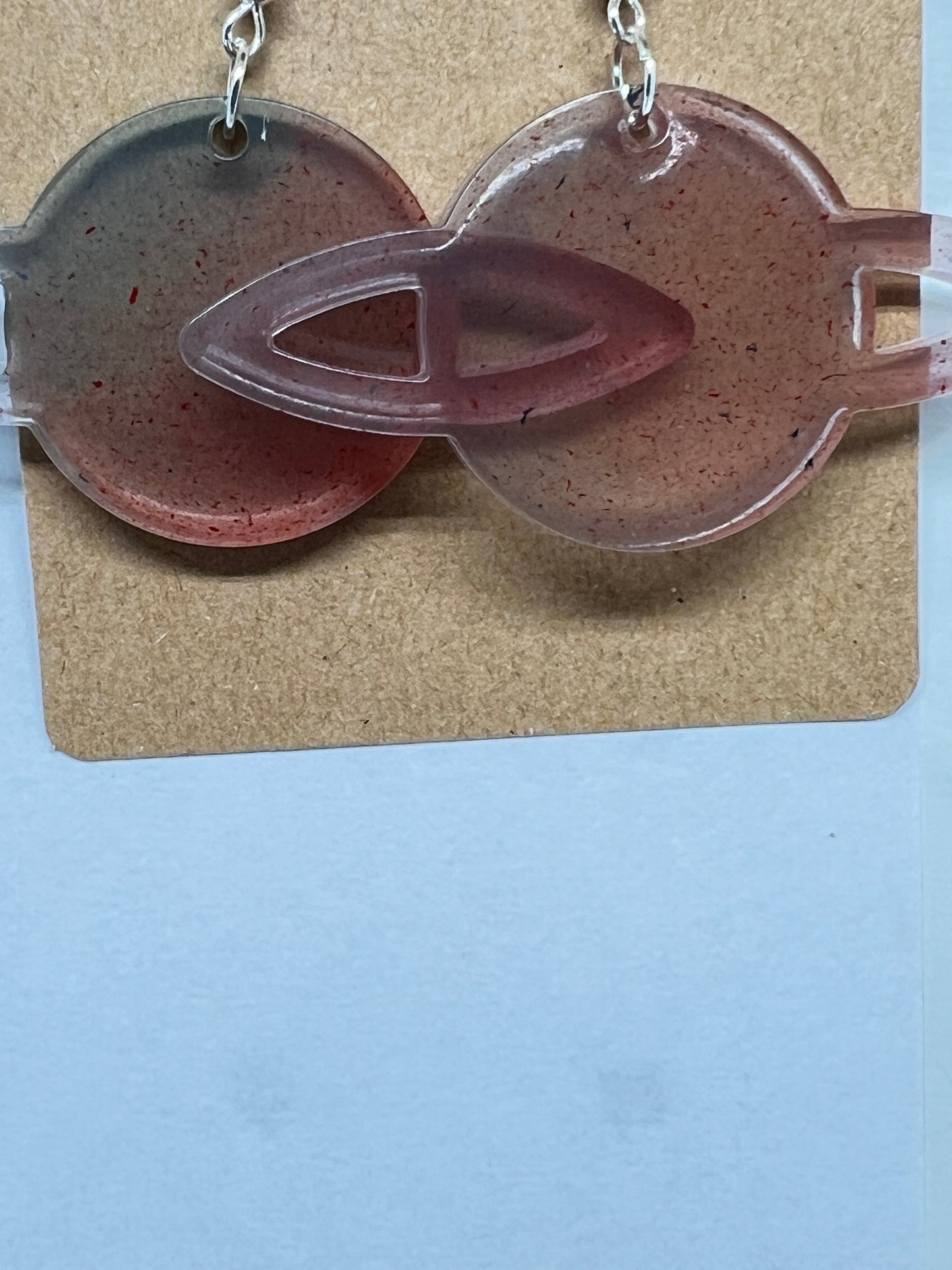 Cosmic Orbit Resin Earrings