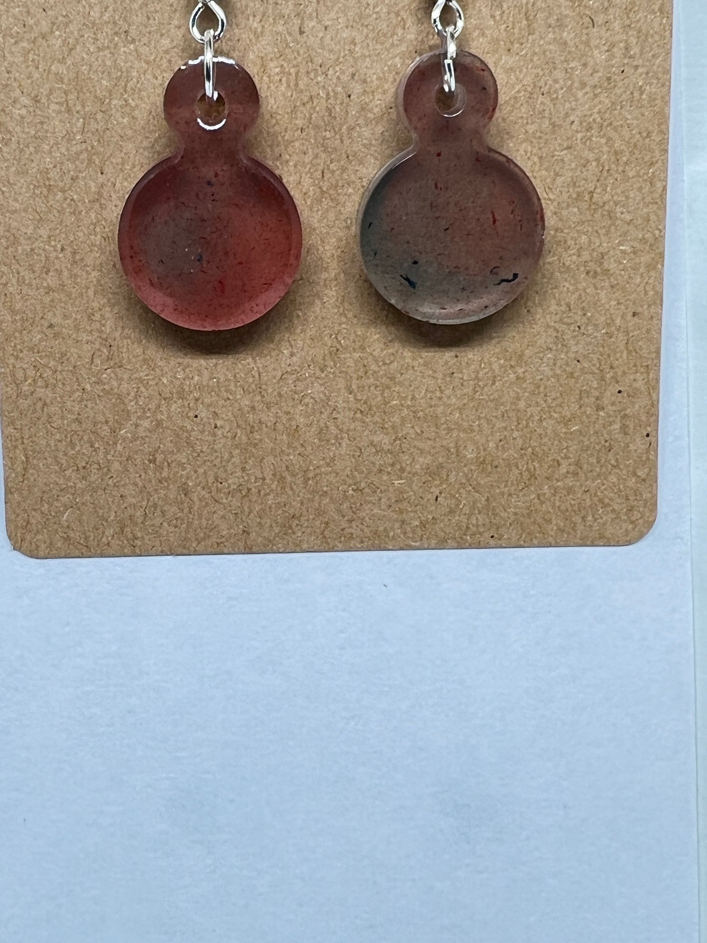 Minimalist Cosmic Drop Resin Earrings