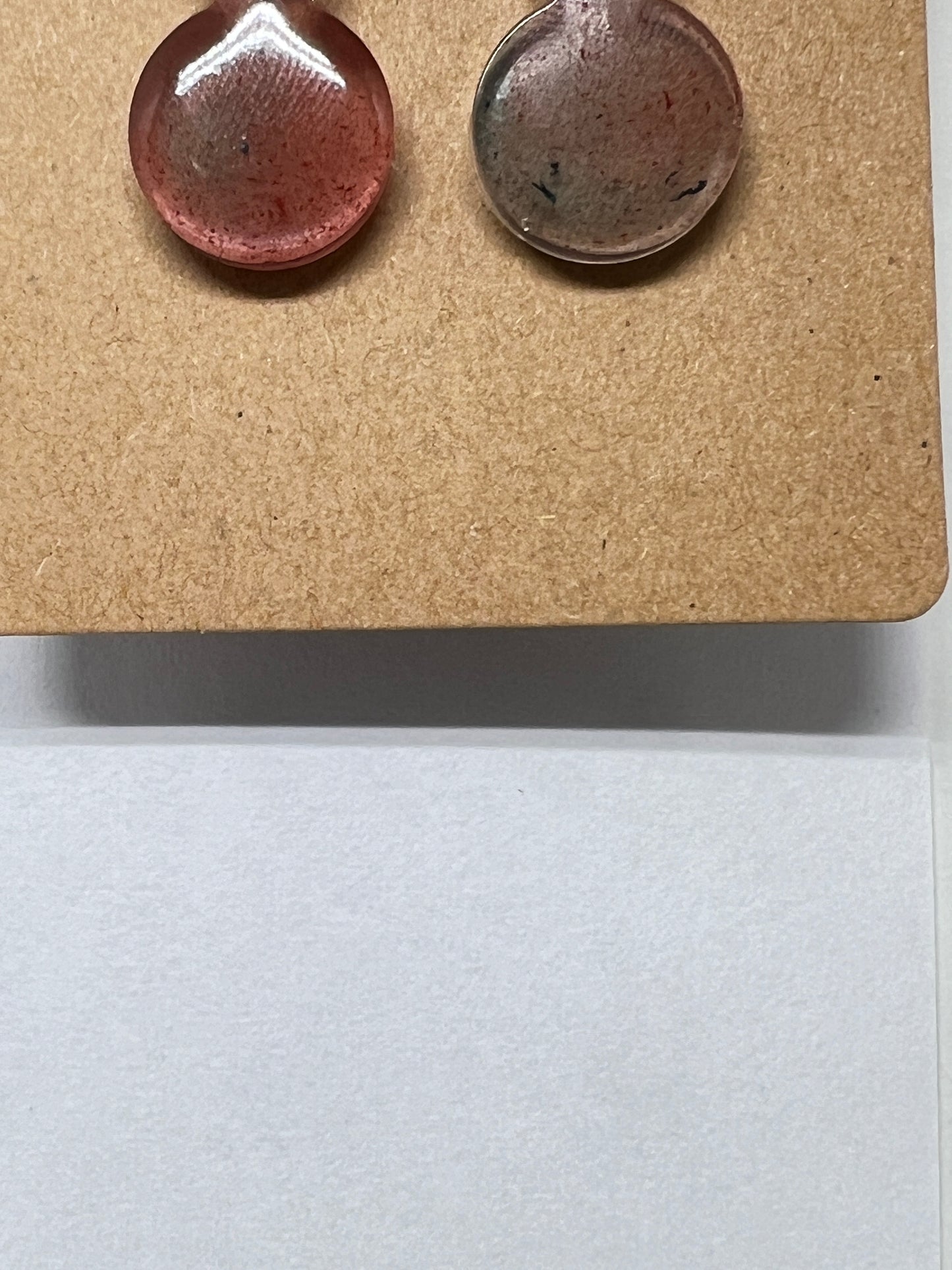 Minimalist Cosmic Drop Resin Earrings
