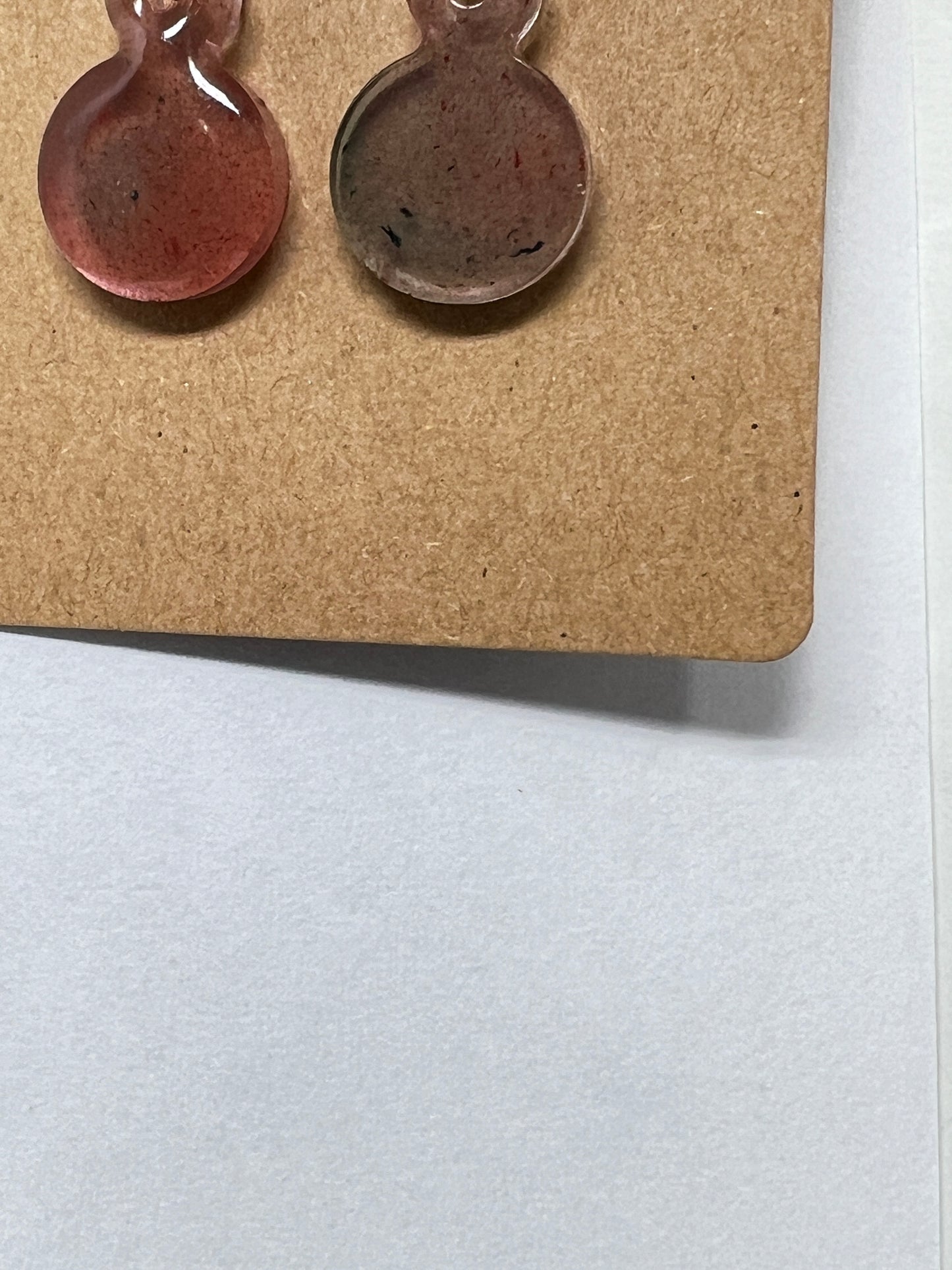 Minimalist Cosmic Drop Resin Earrings