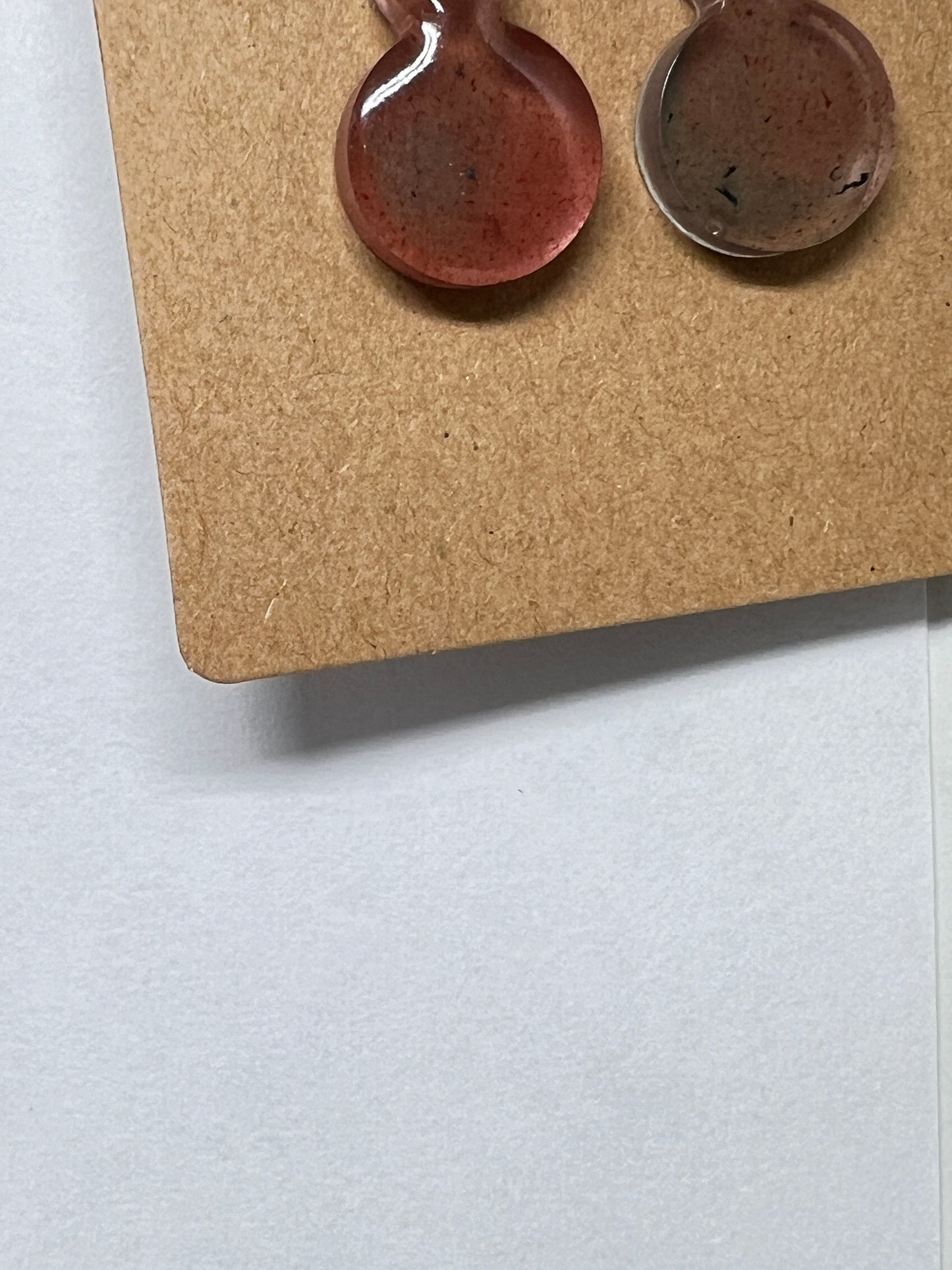 Minimalist Cosmic Drop Resin Earrings