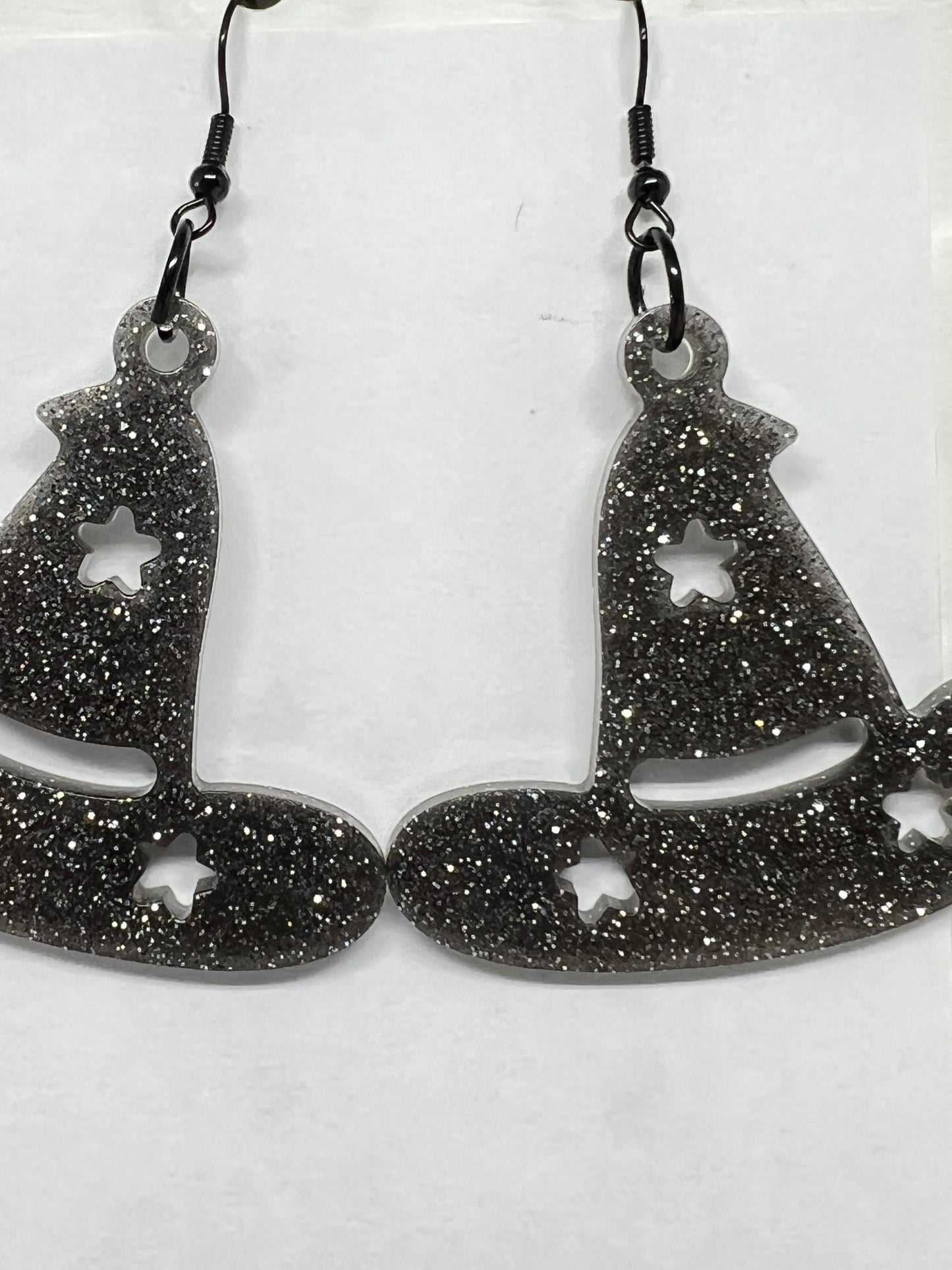 Starry Witch Hat Resin Earrings