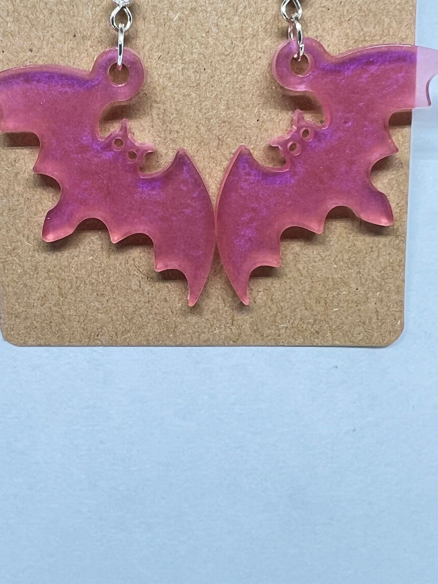 Twilight Bat Resin Earrings