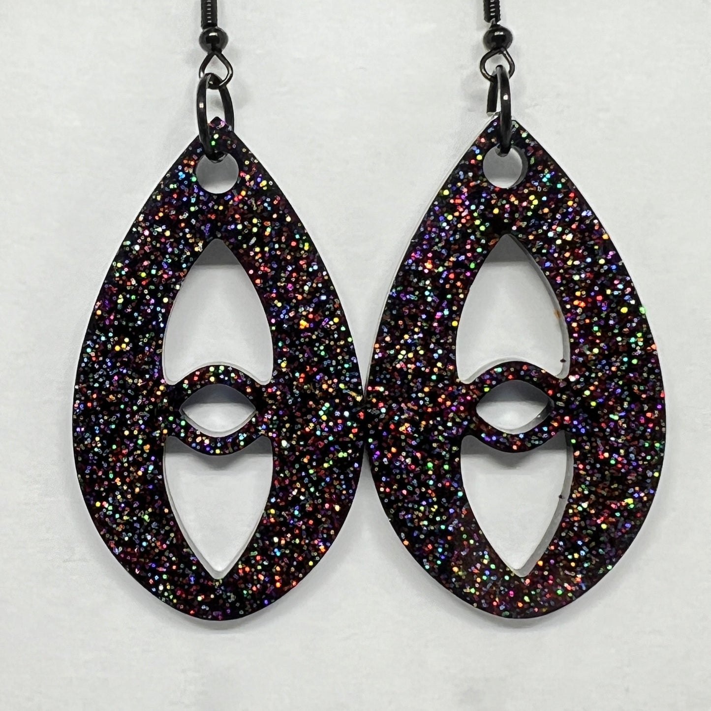 Cosmic Spark Teardrop Earrings
