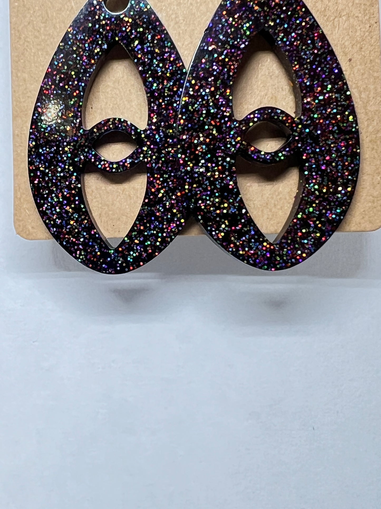 Cosmic Spark Teardrop Earrings