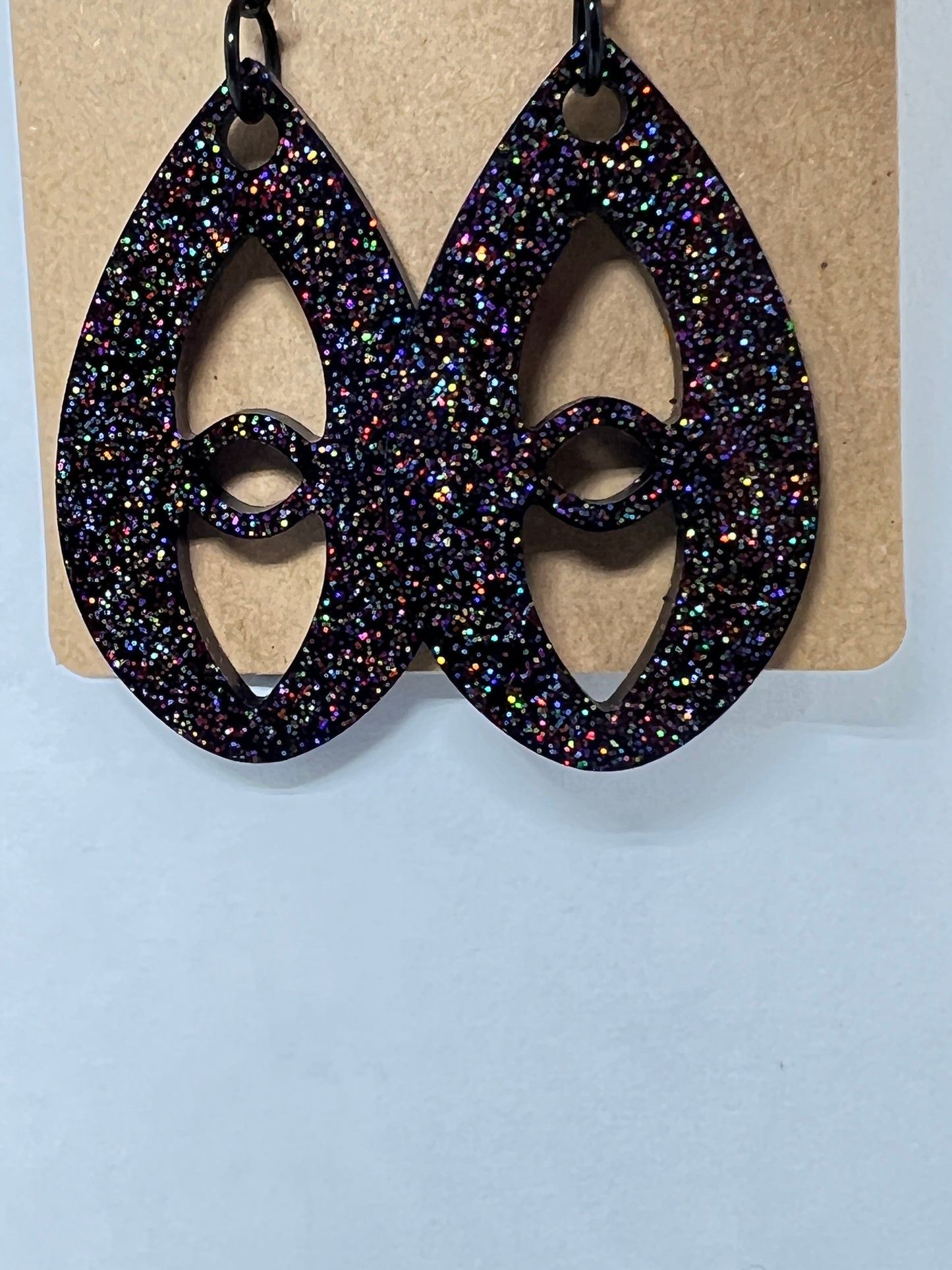 Cosmic Spark Teardrop Earrings