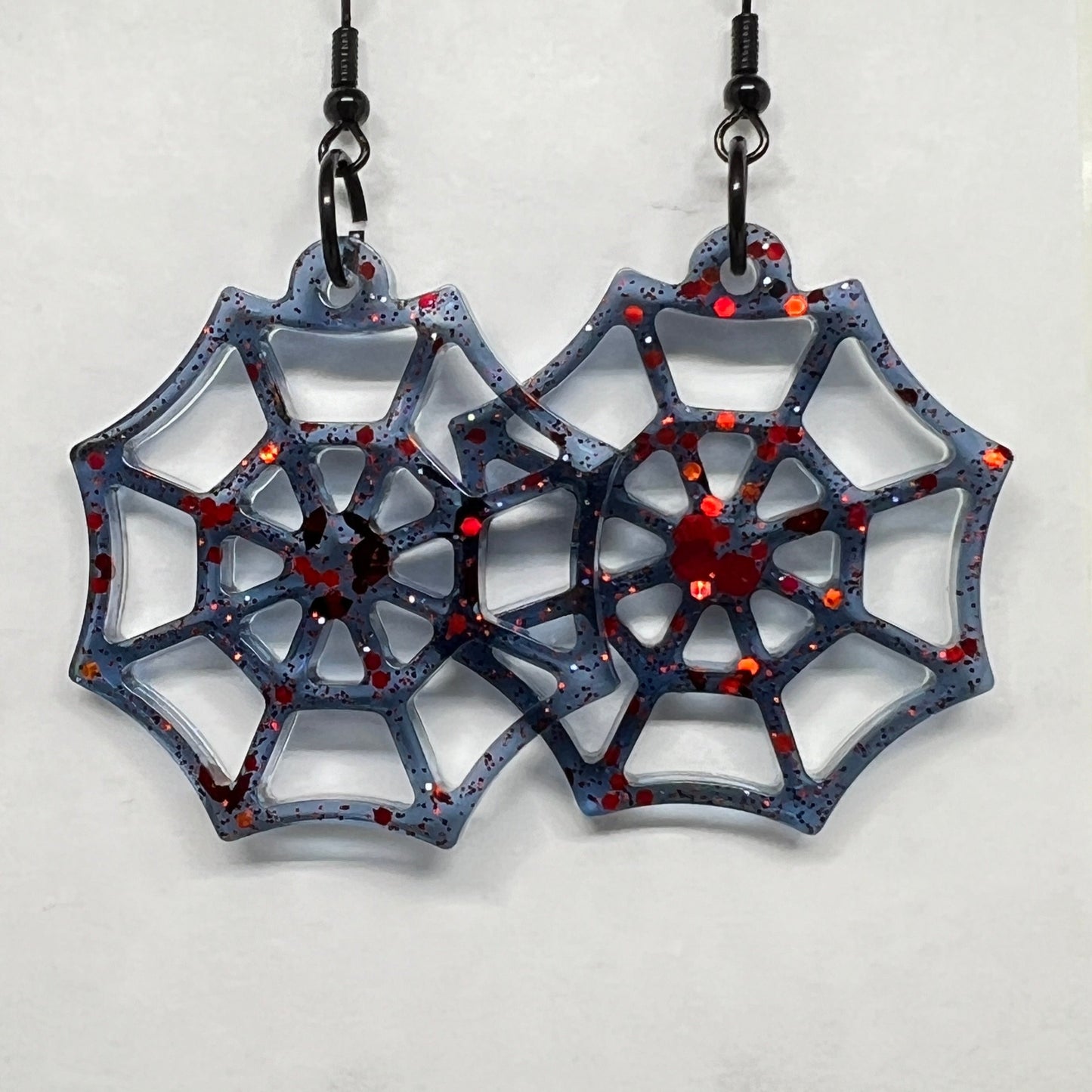 Scarlet Webbed Enchantment Earrings