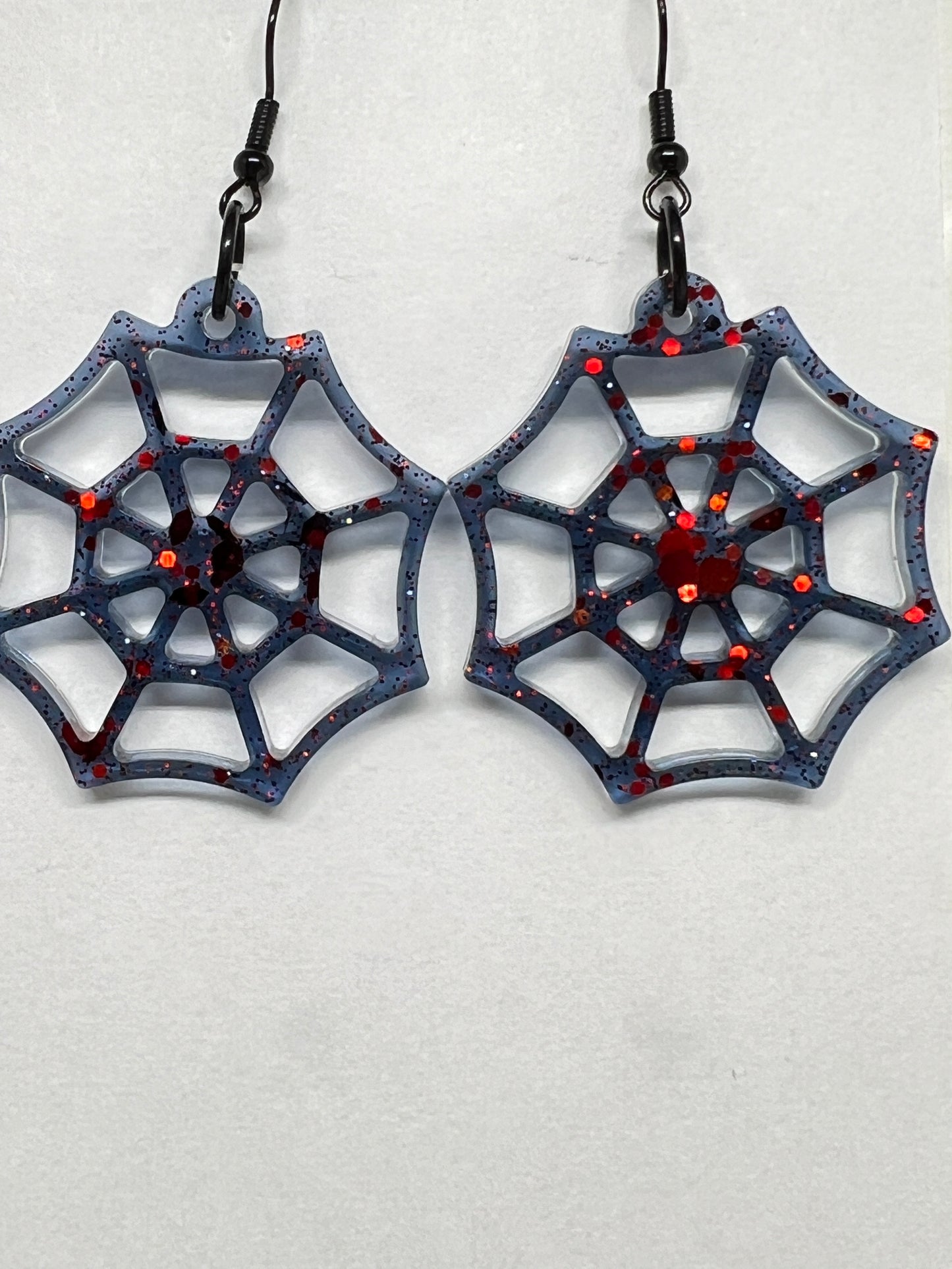 Scarlet Webbed Enchantment Earrings