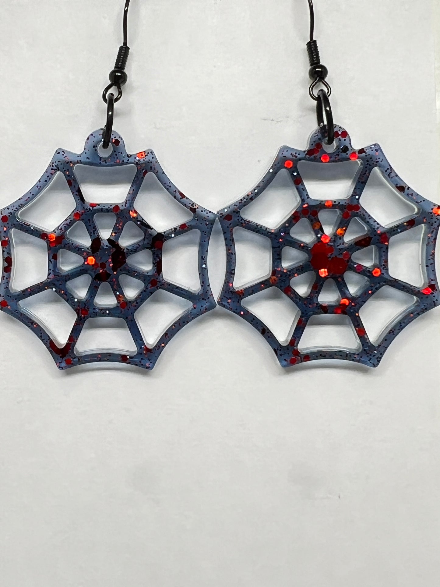 Scarlet Webbed Enchantment Earrings