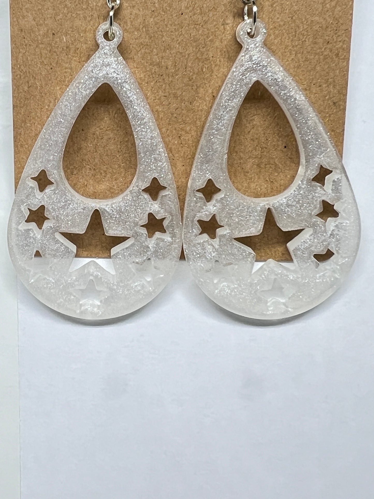 Celestial Stardrop Resin Earrings