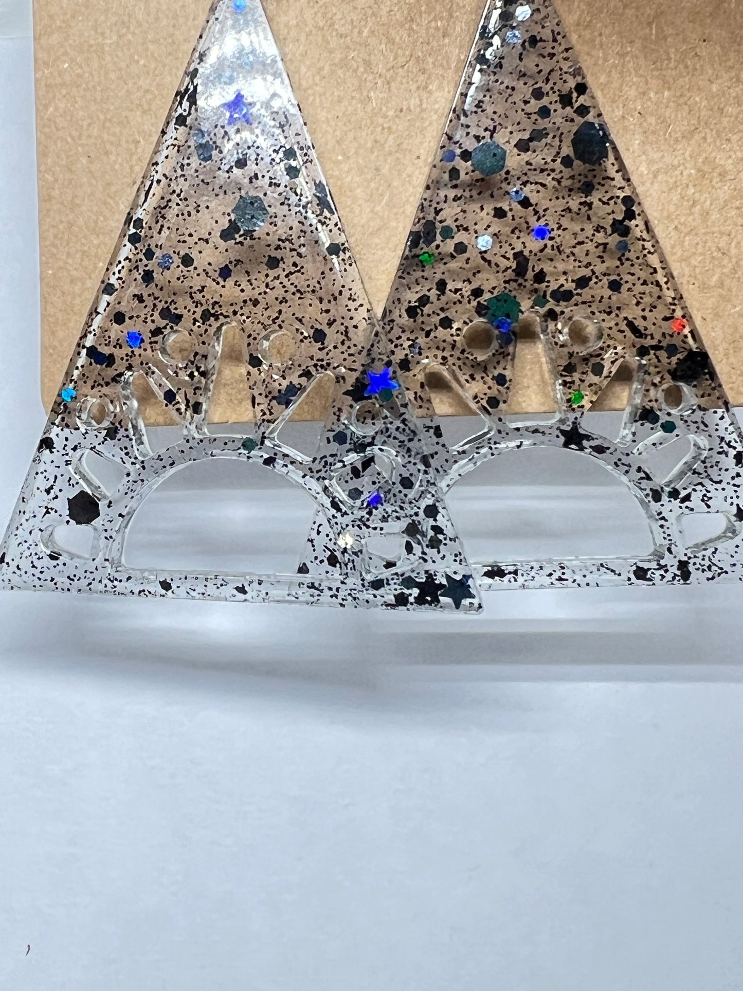 Cosmic Dawn Resin Earrings