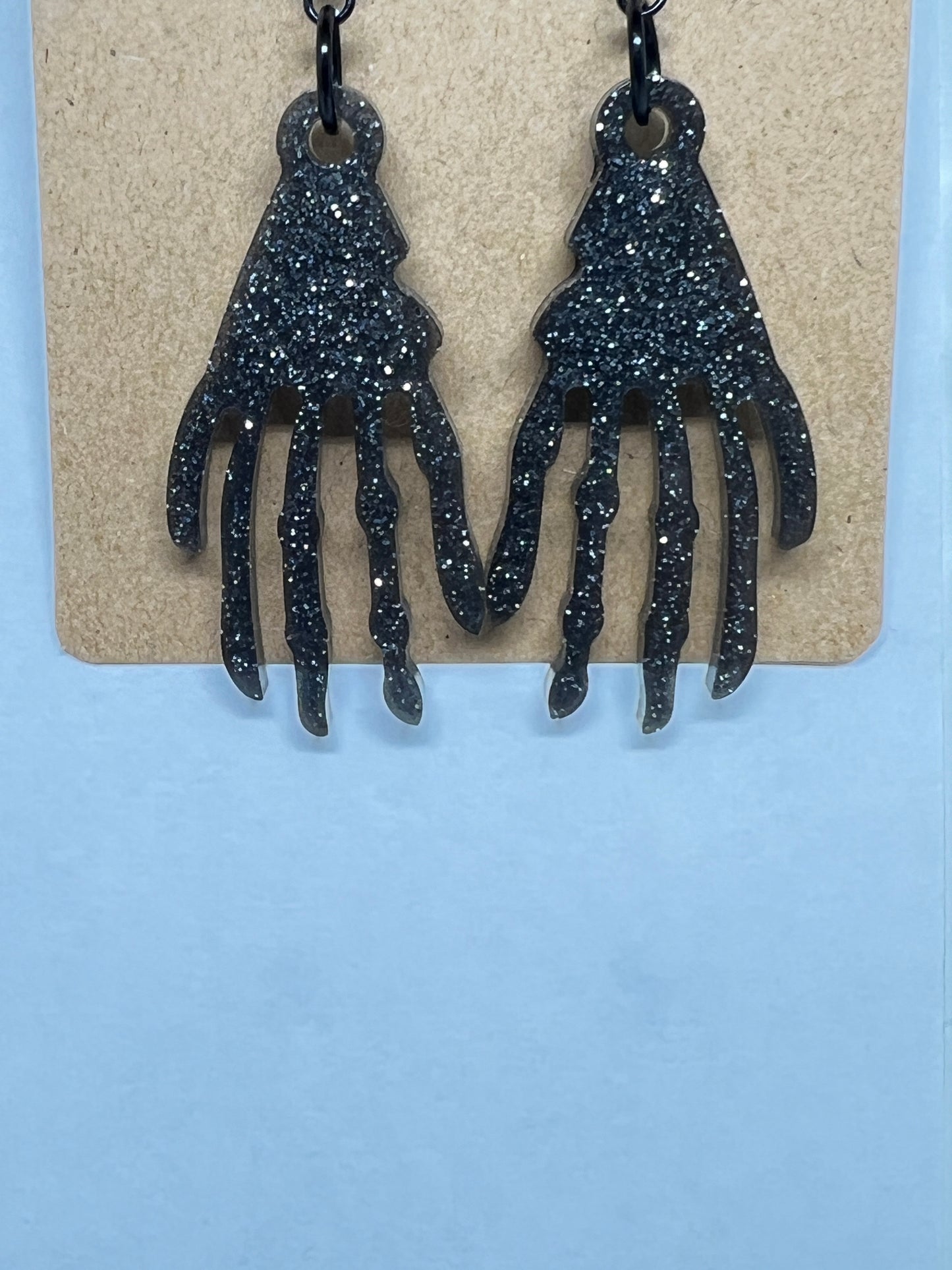 Enchanted Skeleton Hand Resin Earrings