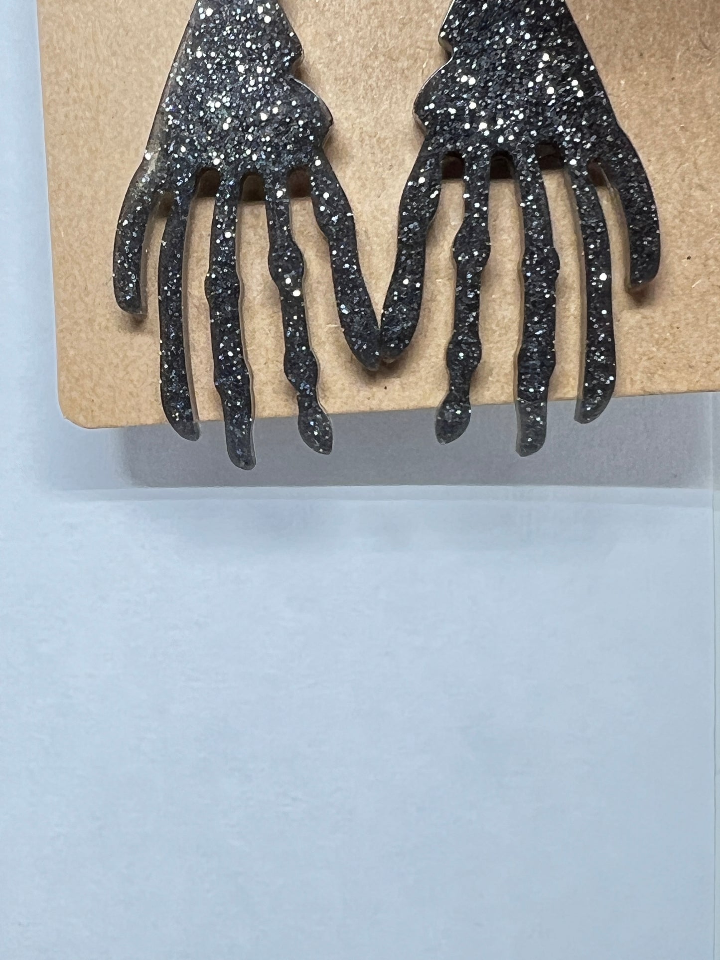 Enchanted Skeleton Hand Resin Earrings