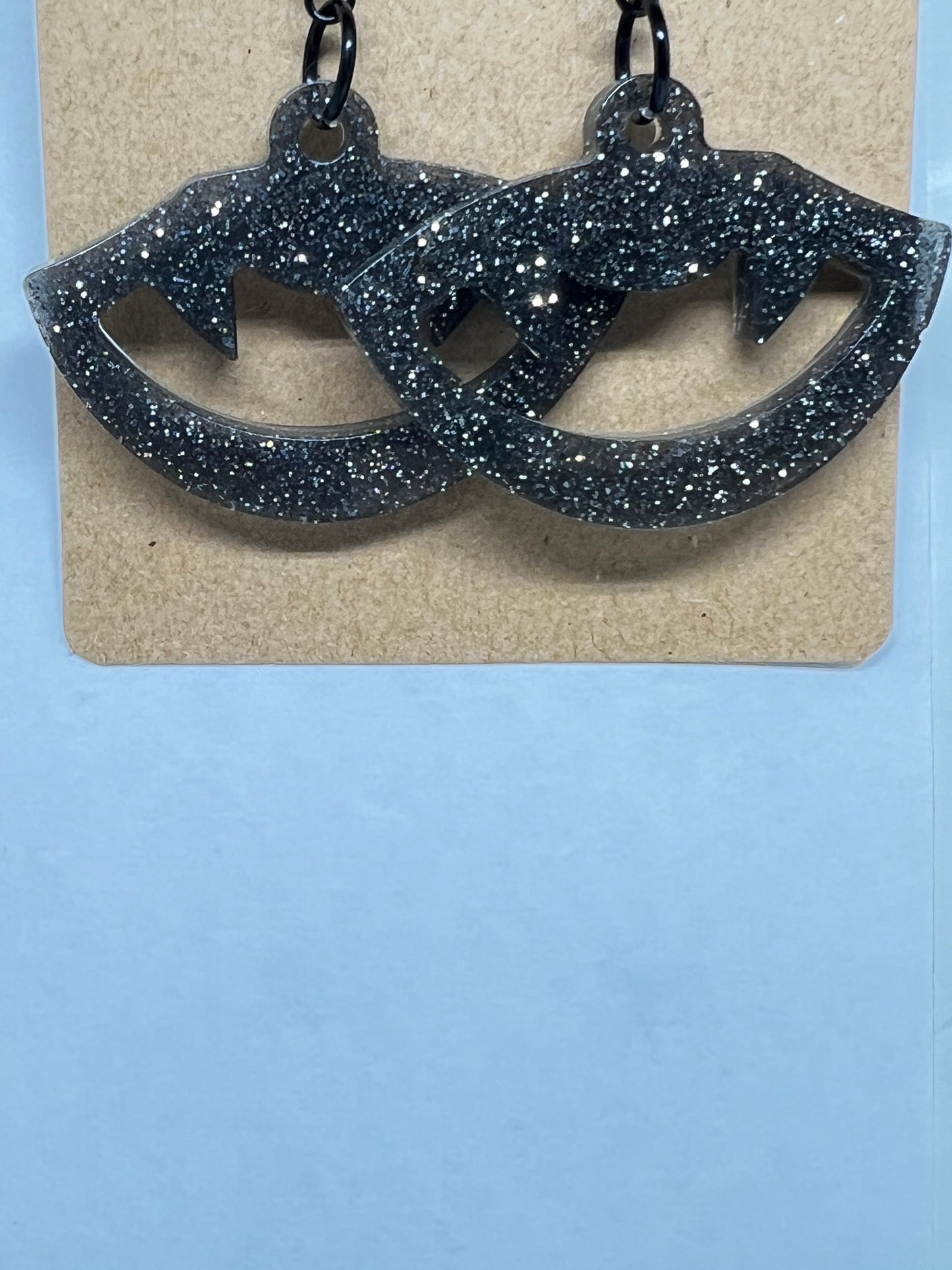 Midnight Fang Resin Earrings