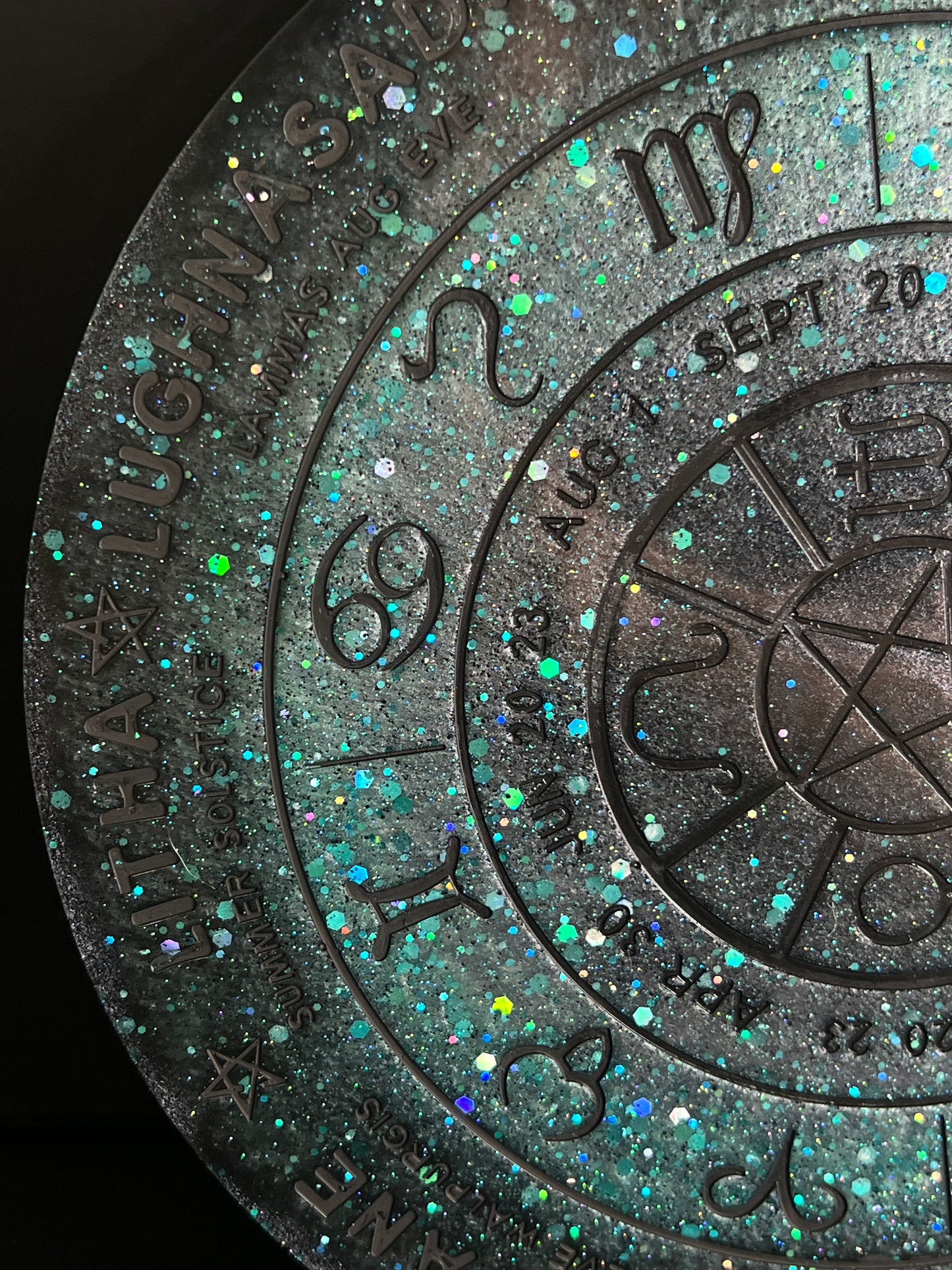 ✨ Frosted Nebula Wheel of the Year Altar Tray ✨