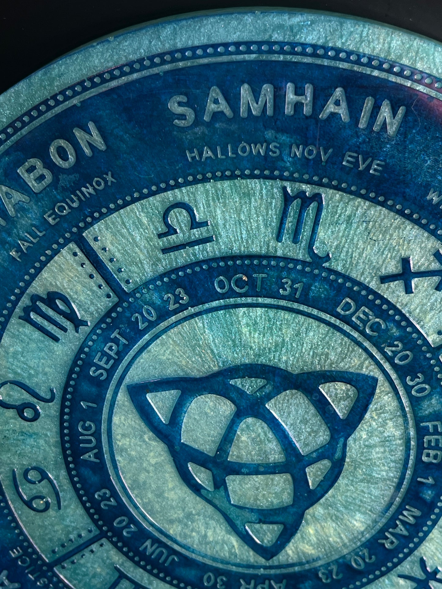 ✨ Oceanic Solstice Wheel of the Year Altar Tray ✨