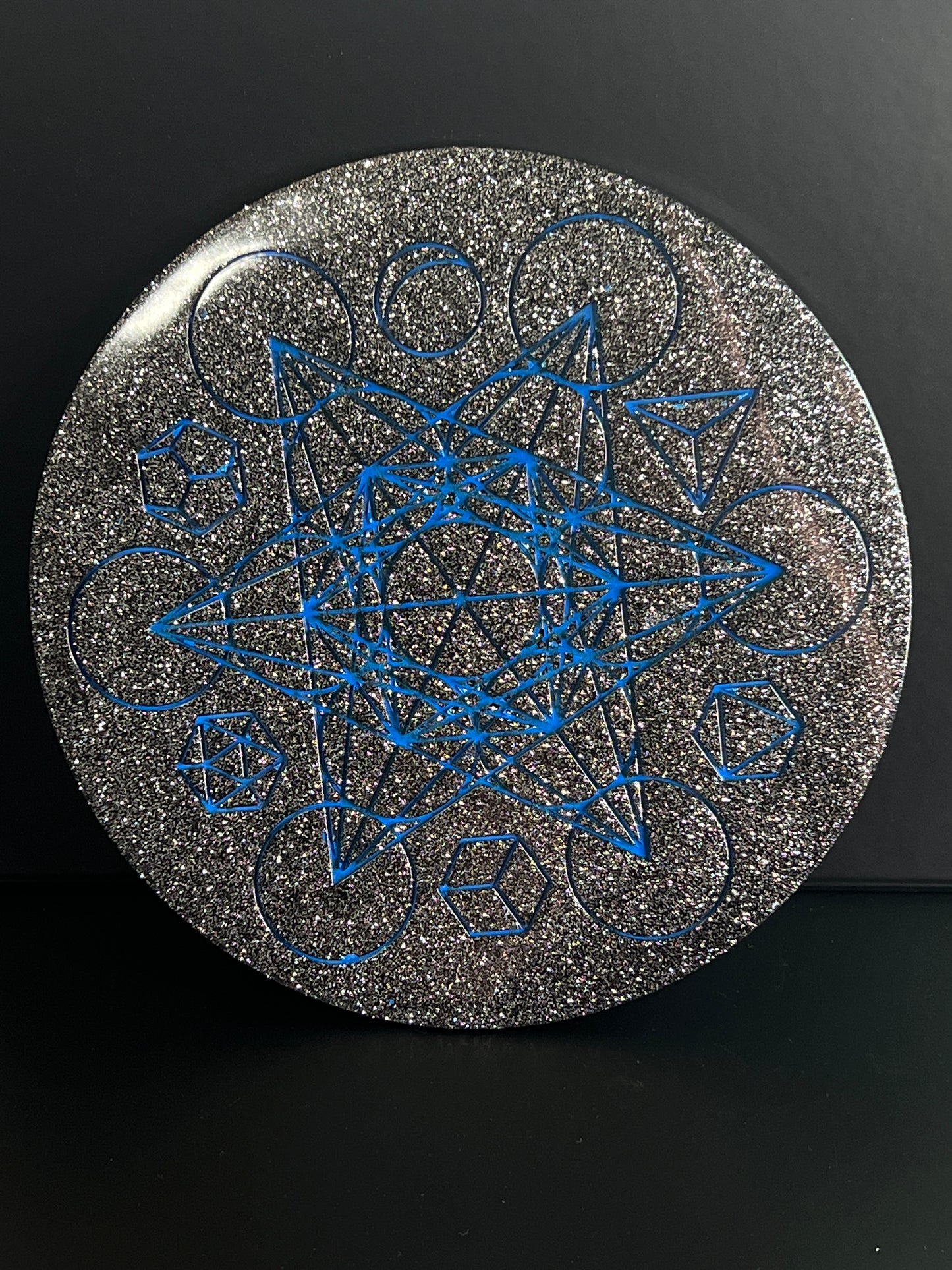 ✨ Starforge Sacred Geometry Tray | Electric Cosmic Altar Disc