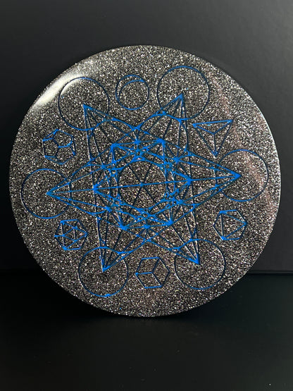 ✨ Starforge Sacred Geometry Tray | Electric Cosmic Altar Disc